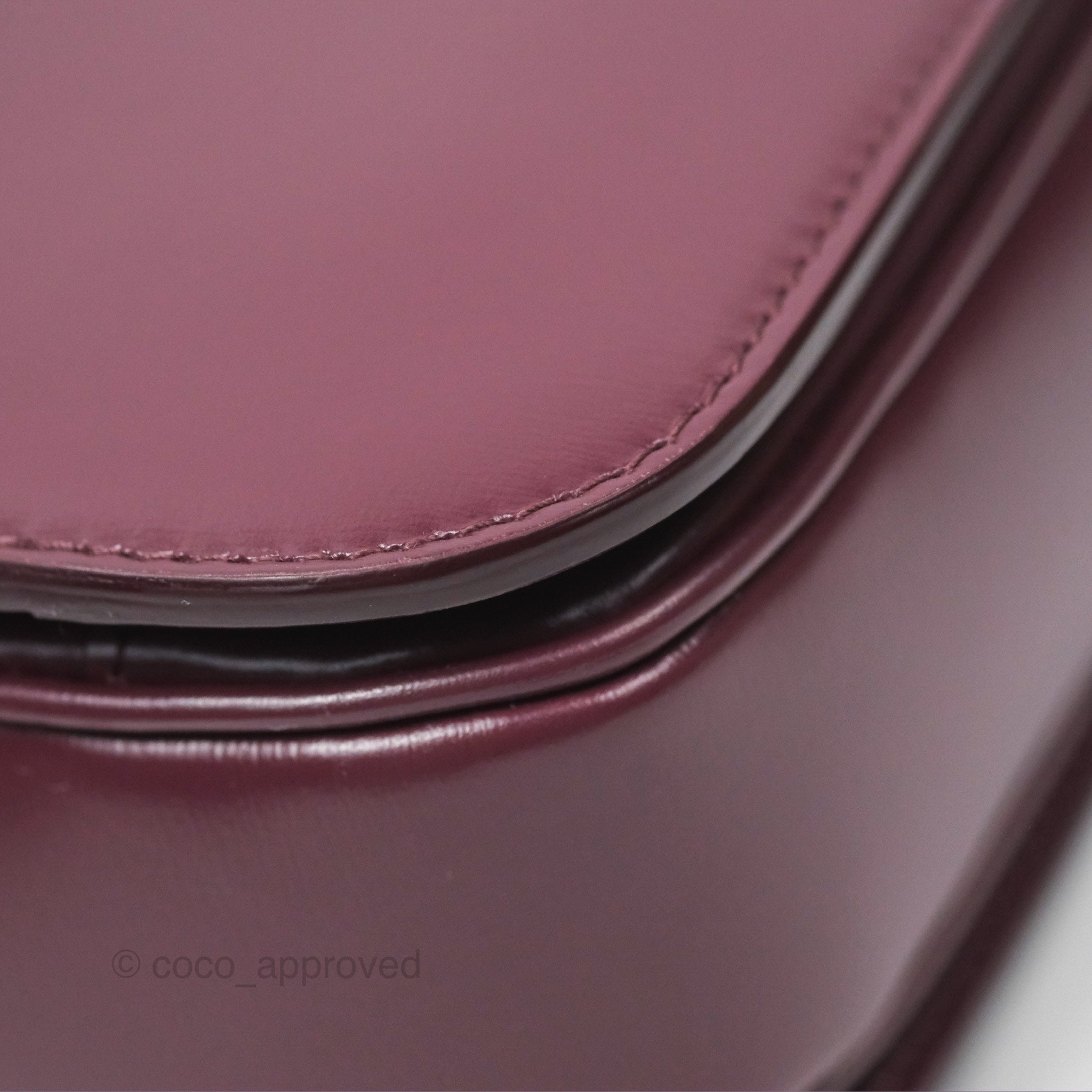 Celine Medium Triomphe Bag in Acai Burgundy Shiny Calfskin Leather - Luxury Crossbody Purse for Women, Perfect for Work, Travel & Evening Events