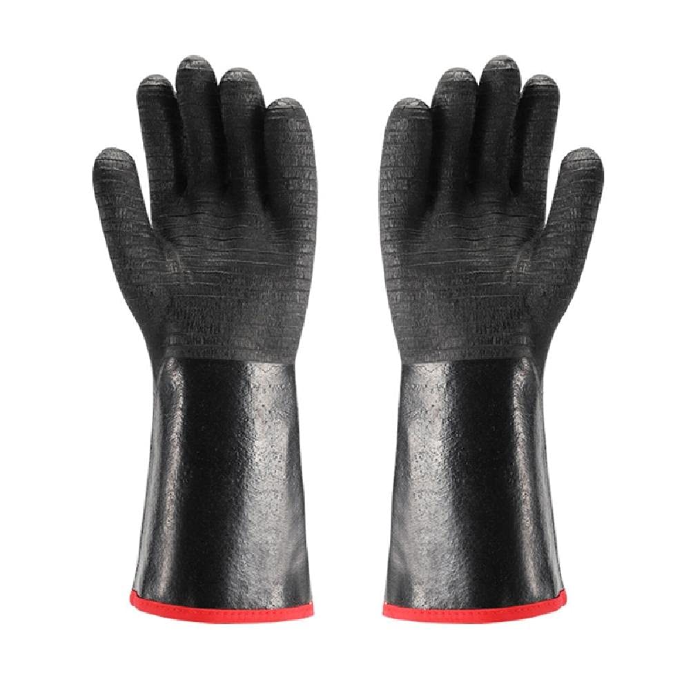 High Heat Resistant BBQ Gloves 500°C/932°F - Heat Insulation Oven Mitts for Grilling, Smoking & Outdoor Cooking - Perfect for Camping, Backyard BBQ & Kitchen Safety