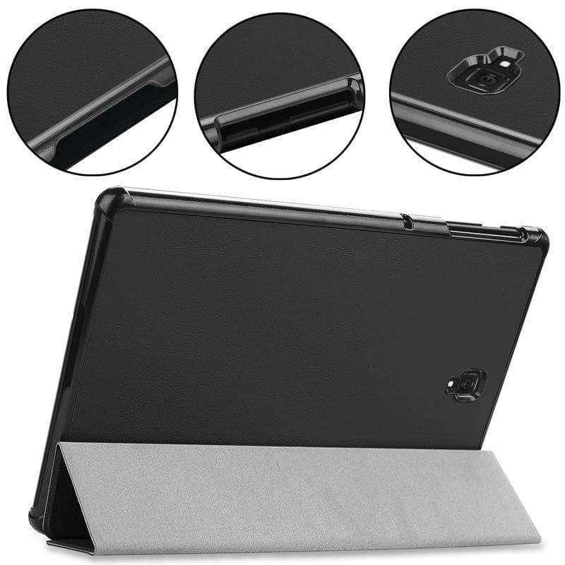Premium Leather Look Magnetic Cover for Samsung Galaxy Tab S4 10.5 - Slim Protective Case with Auto Wake/Sleep | Perfect for Work, Travel & Home Use