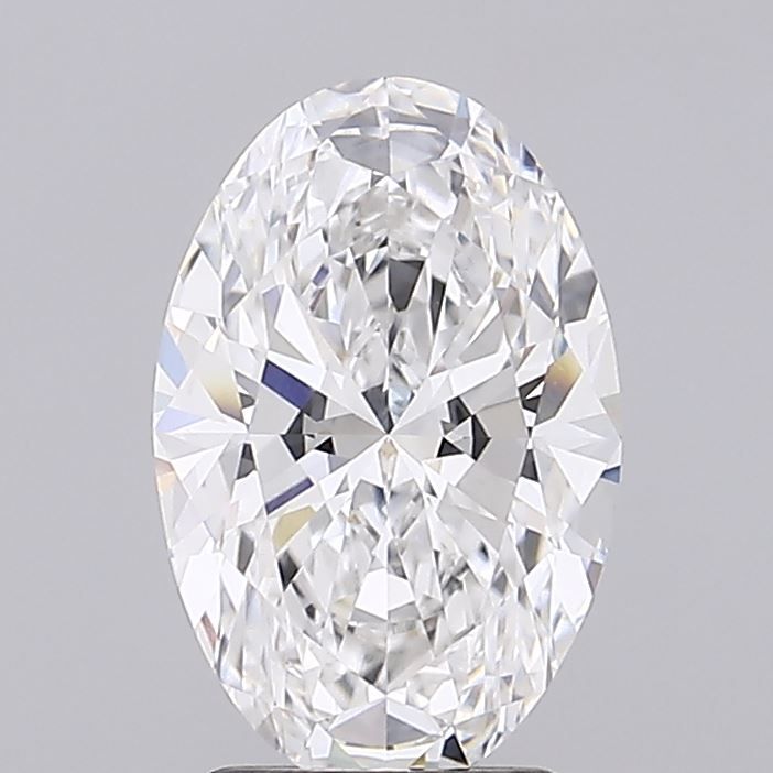 2.73 Carat D Color VVS2 Clarity Oval Lab-Grown Diamond for Engagement Rings & Fine Jewelry