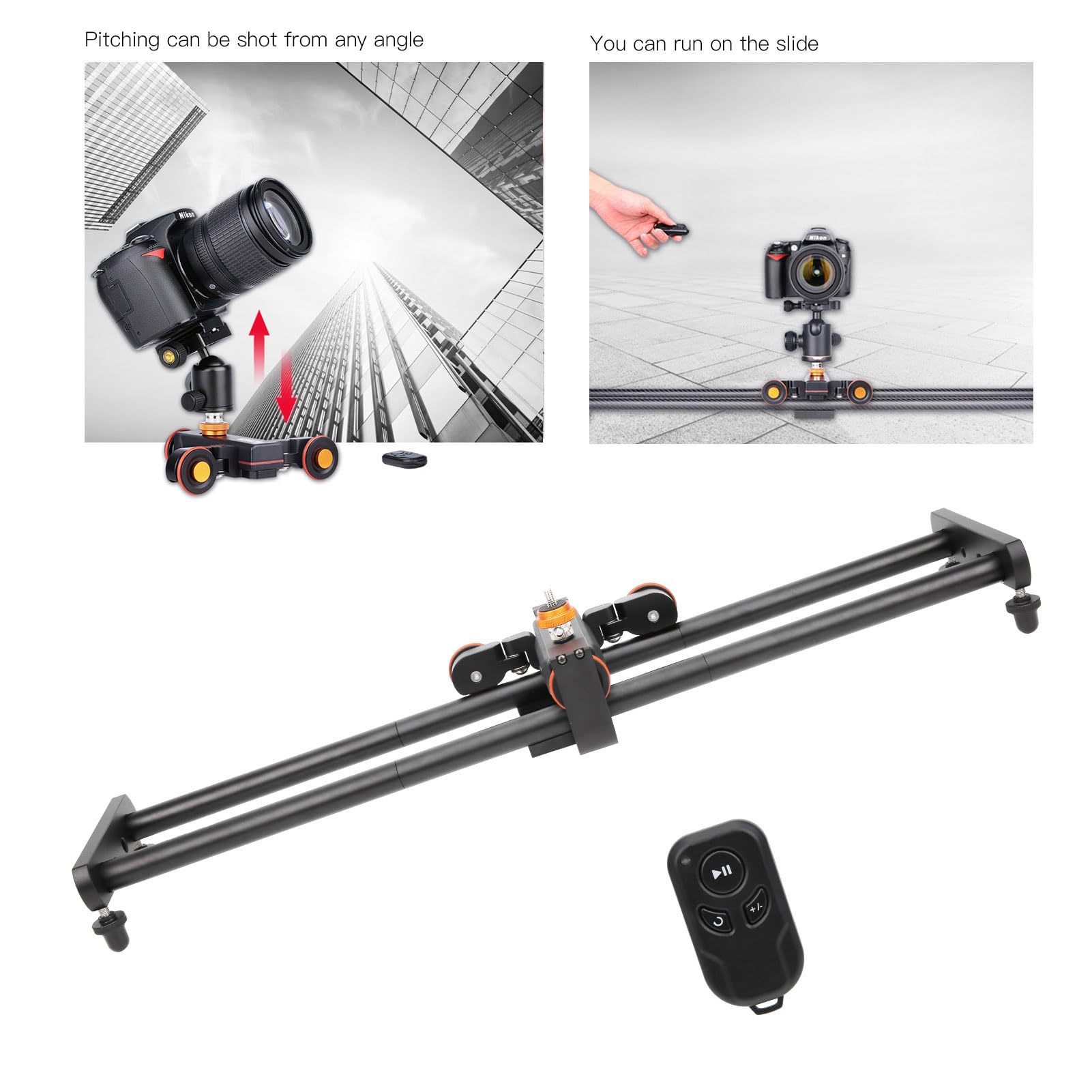 Smartphone Camera Electric Slider Dolly - Mini Motorized Camera Skating Track for Smooth Video Recording | Perfect for Vlogging, Film Making & Social Media Content Creation