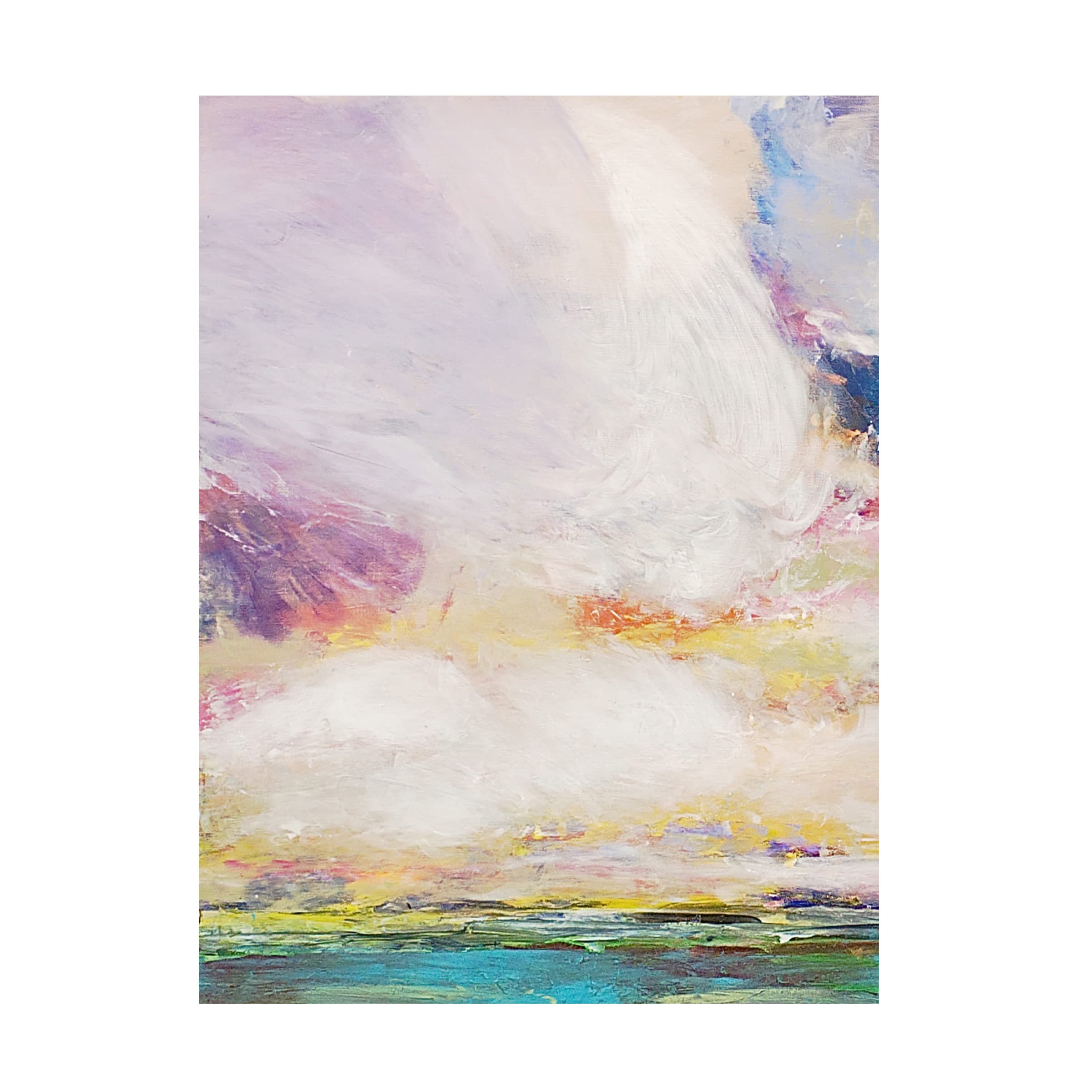 Trademark Fine Art 'Long Way I' Canvas Wall Art by Allan Friedlander - Modern Abstract Painting for Living Room, Bedroom & Office Decor