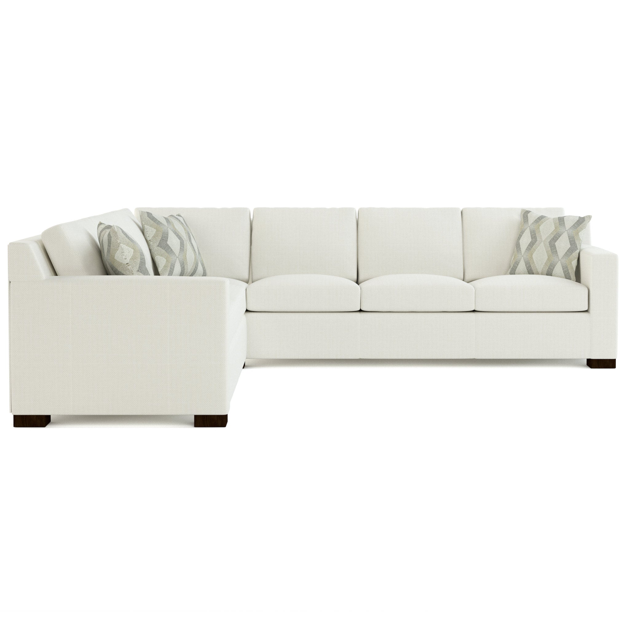 Keene Sectional Sofa - Modern L-Shaped Couch with Reversible Chaise, Soft Fabric Upholstery for Living Room, Family Room & Home Theater Comfort