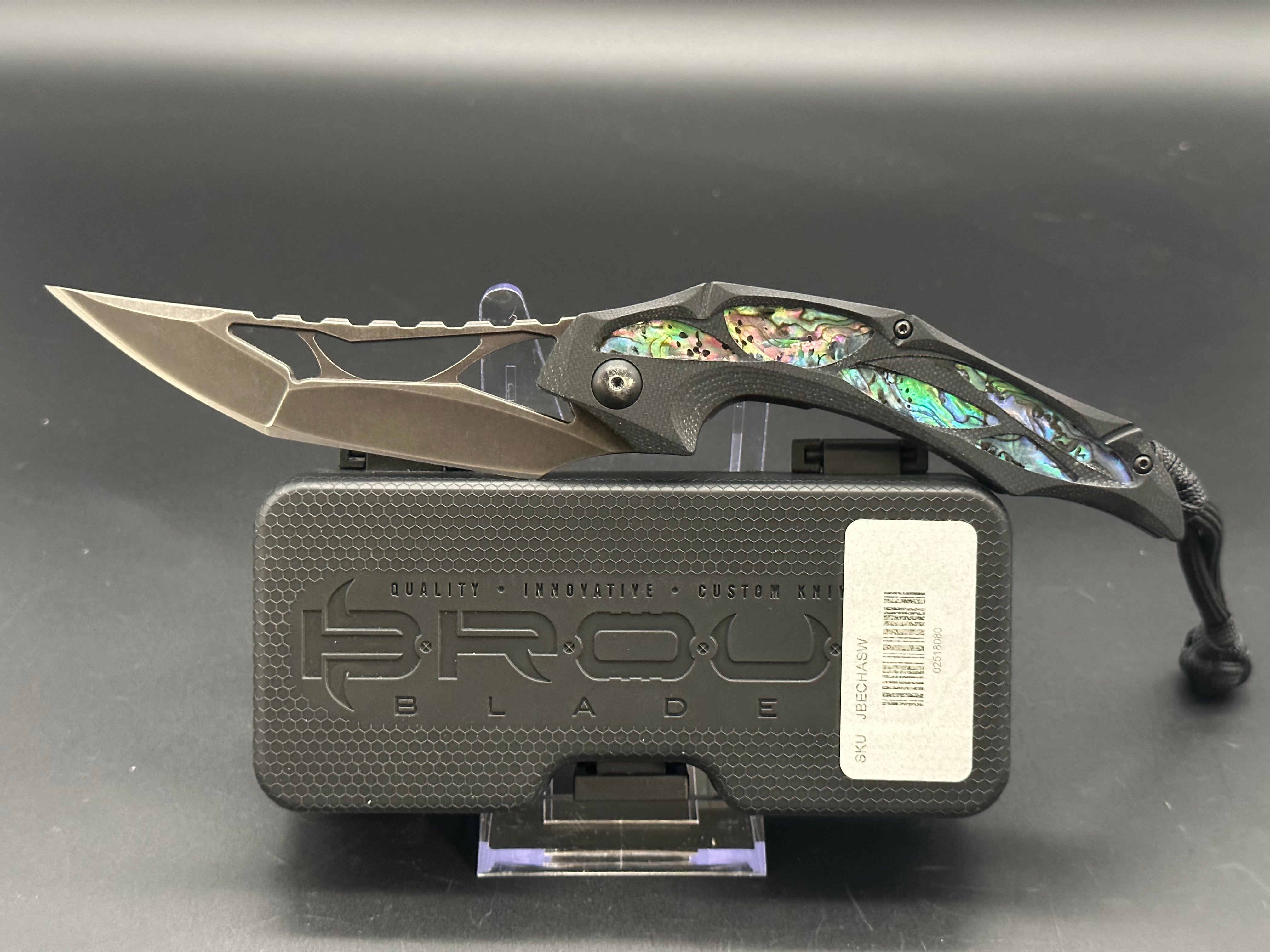 Brous Blades Elijah Isham Echelon Folding Knife - Premium Tactical Pocket Knife for Outdoor, Camping, and EDC Use