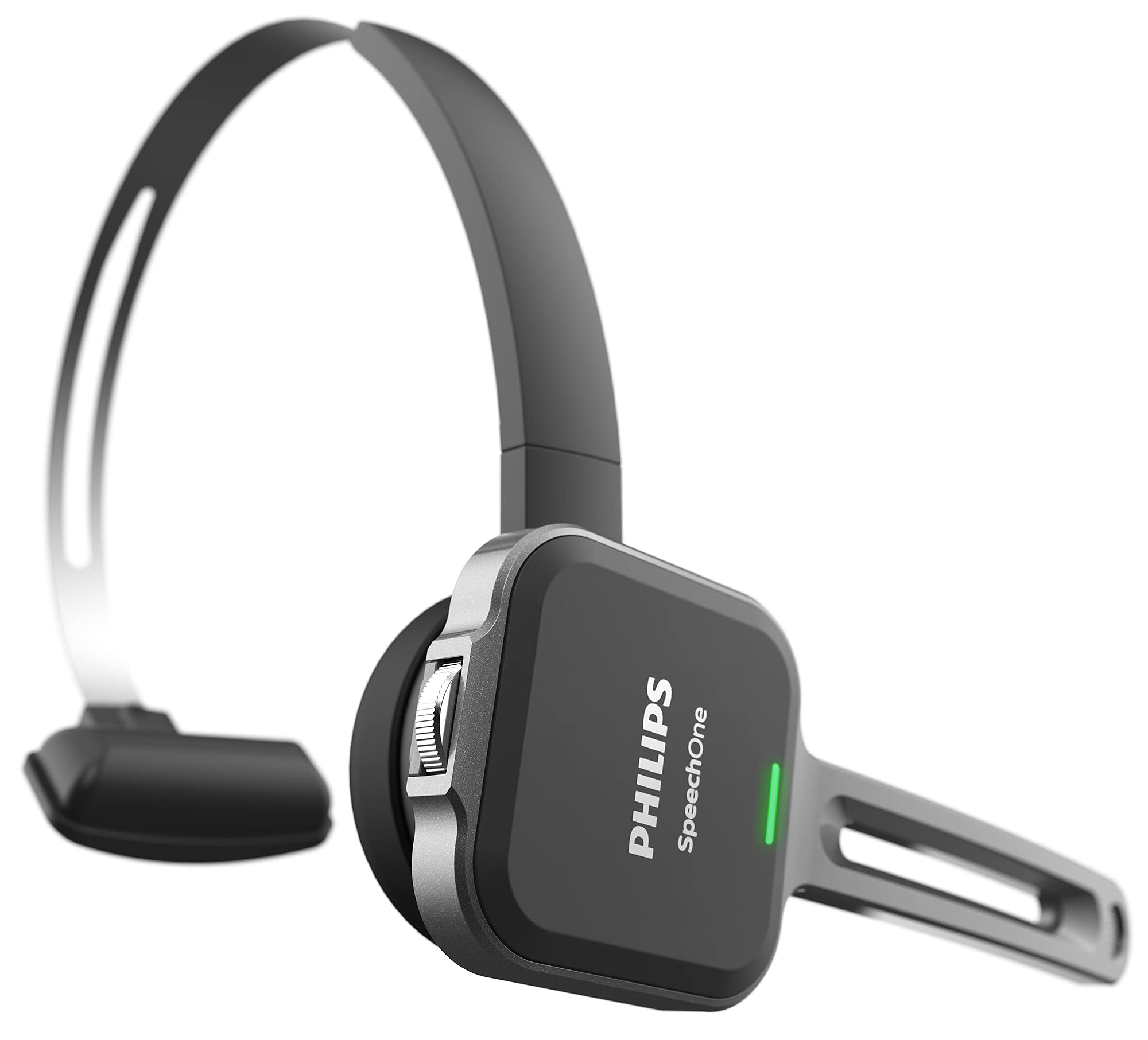 PHILIPS PSM6800/00 SpeechOne Wireless Dictation Headset with Docking Station, Status Light & Remote Control - Includes SpeechExec Pro Dictate Software for Medical, Legal & Office Transcription