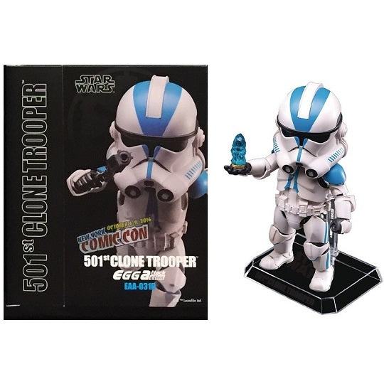 Beast Kingdom Egg Attack Star Wars Episode III 501st Clone Trooper Action Figure - 2016 NYCC Exclusive Collectible for Display & Gifts