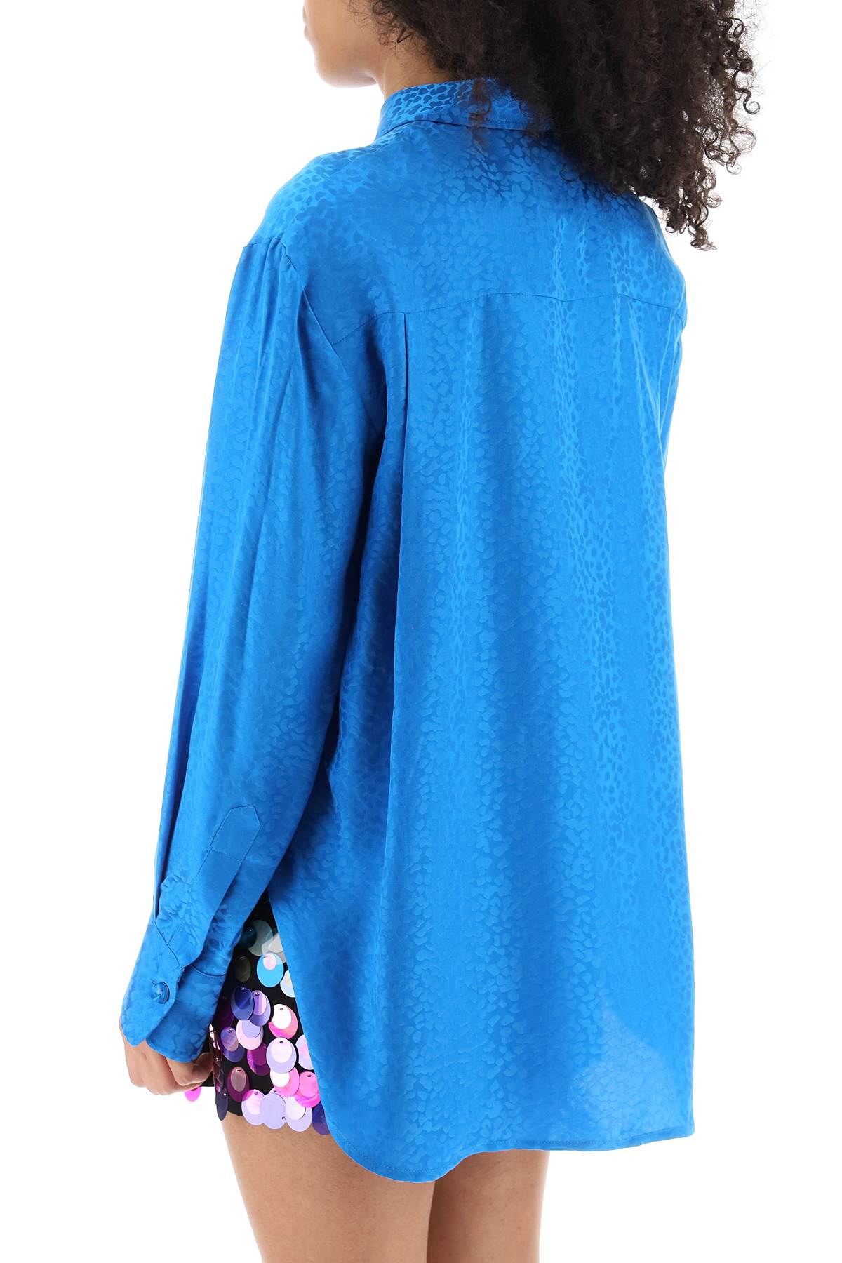 Art Dealer Charlie Jacquard Silk Shirt - Elegant & Stylish for Business Casual & Evening Events
