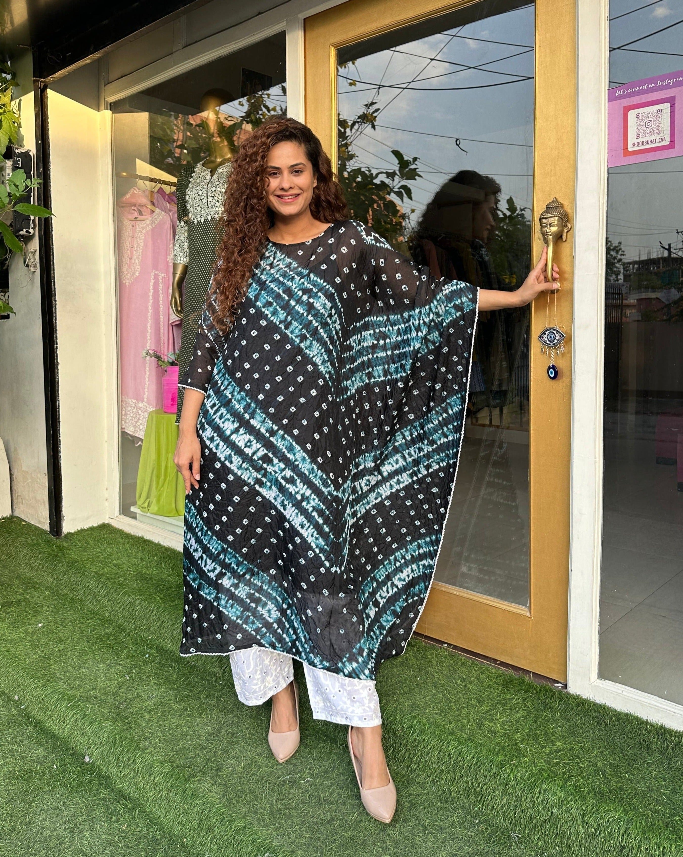 Elegant One Sleeve Black Kaftan Dress for Women - Flowy Maxi Evening Gown for Parties, Beach Cover Up & Special Occasions