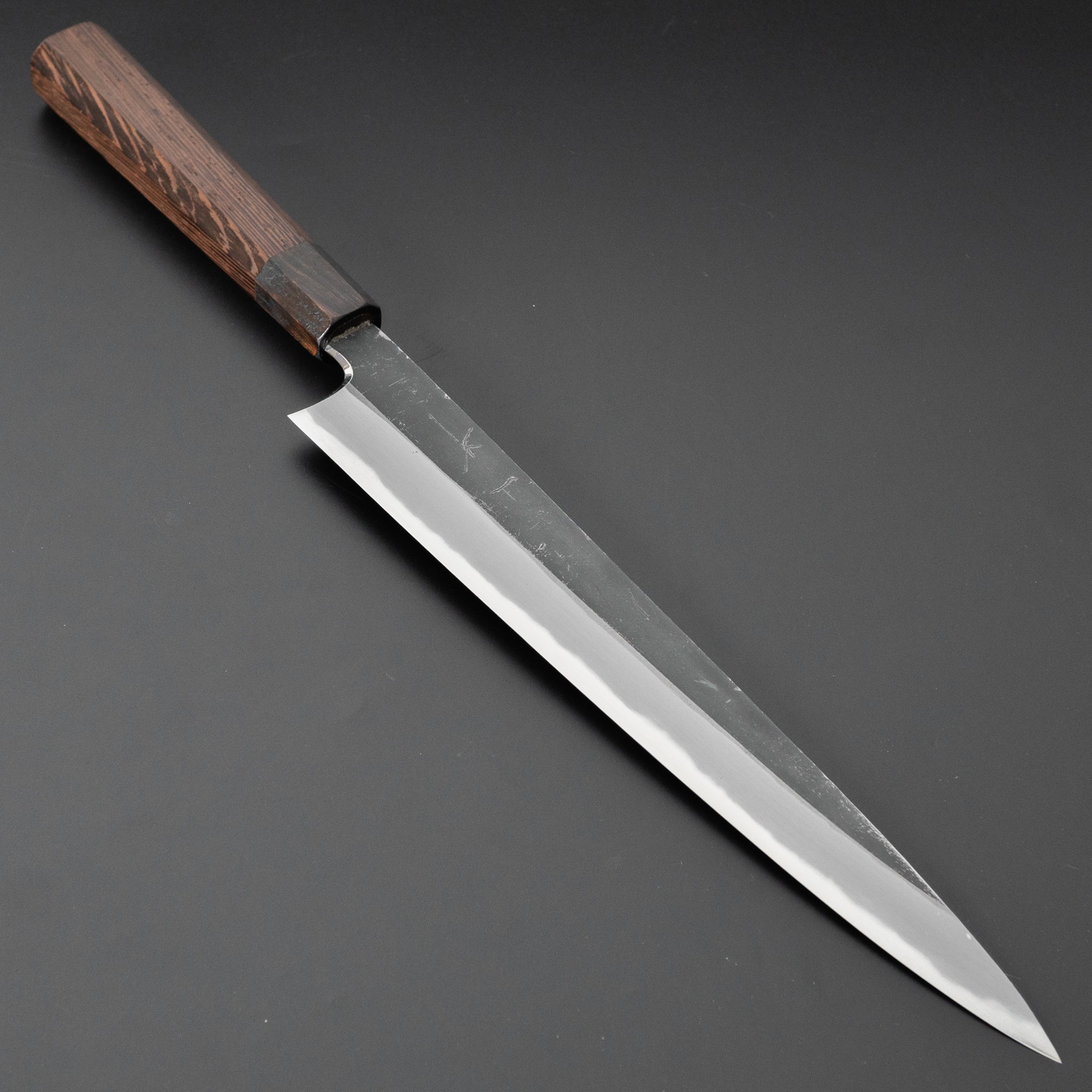 Hitohira Togashi White #2 Kurouchi Sujihiki 270mm Japanese Chef Knife with Premium Tagayasan Wood Handle - Perfect for Slicing Sashimi, Meat & Sushi Preparation