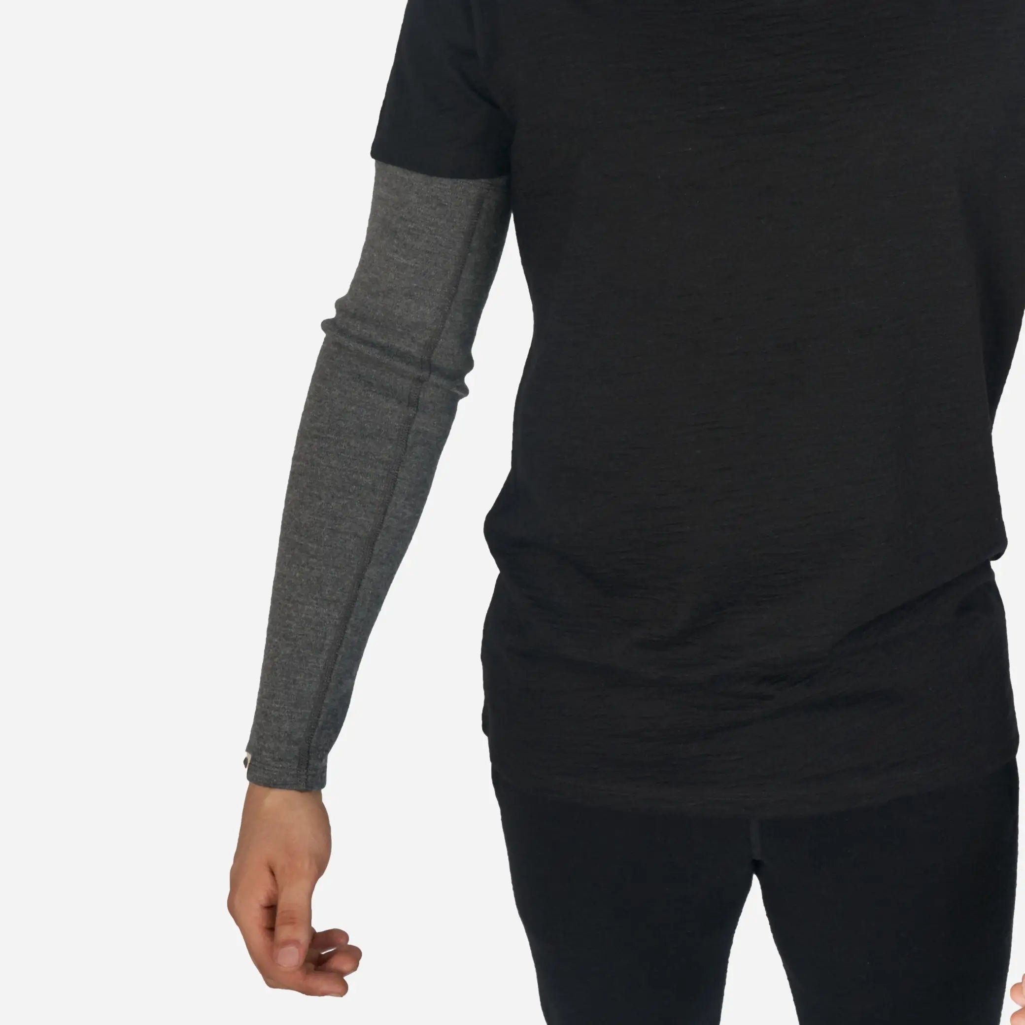 Alpaca Wool Arm Sleeves for Men & Women - 420 Midweight Thermal Compression Sleeves for Outdoor Sports, Running, Cycling & Cold Weather Protection