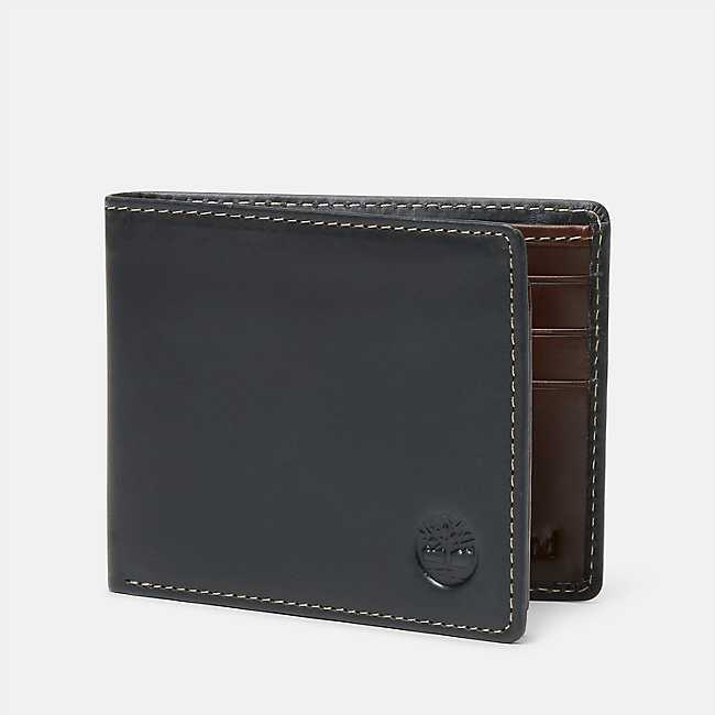 Premium JA Leather Passcase Wallet in Black - Slim RFID Blocking Bifold Wallet for Men & Women - Perfect for Travel, Business & Everyday Use