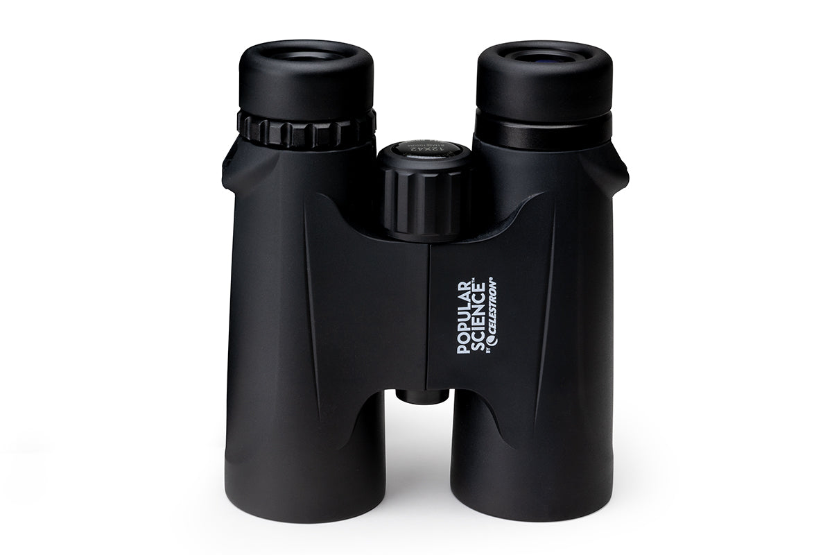 Celestron Outland X 12x42mm Roof Prism Binoculars with Smartphone Adapter & Bluetooth Remote - High-Quality Used Astronomy Binoculars for Bird Watching, Stargazing, and Outdoor Adventures