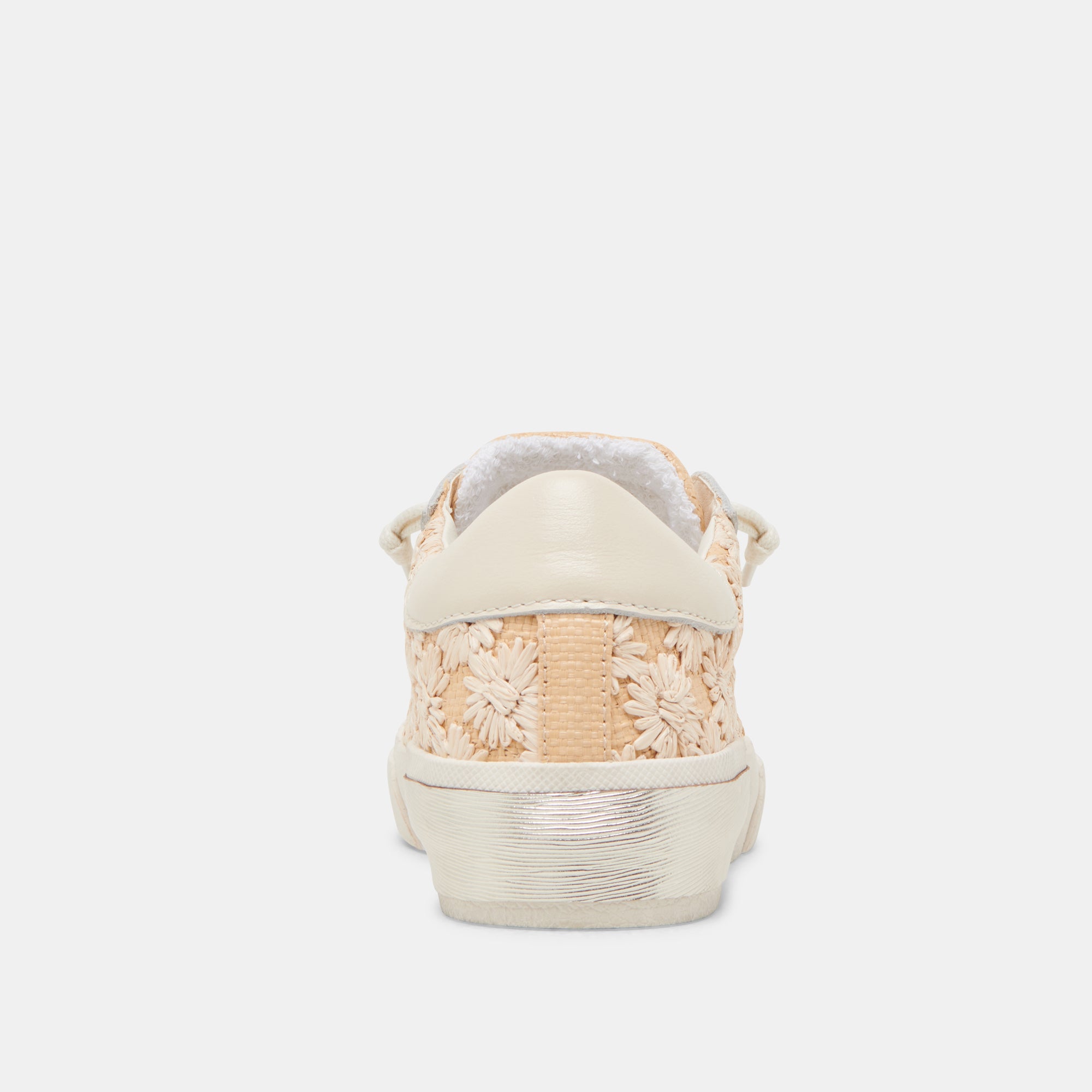 ZINA Floral Sneakers - Women's Fashion Raffia Shoes with Floral Design | Comfortable & Stylish for Summer, Beach, and Casual Outings