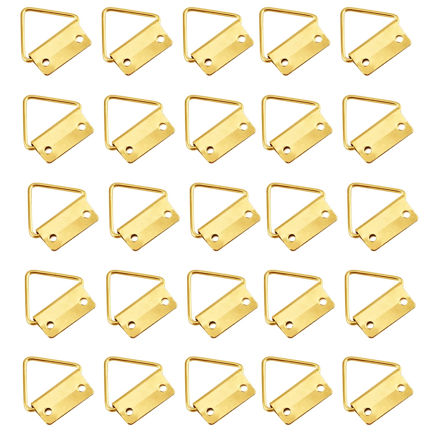 Gold Tone Picture Frame Buckles 50PCS Kit - Home Decor & Photo Hanging Solutions