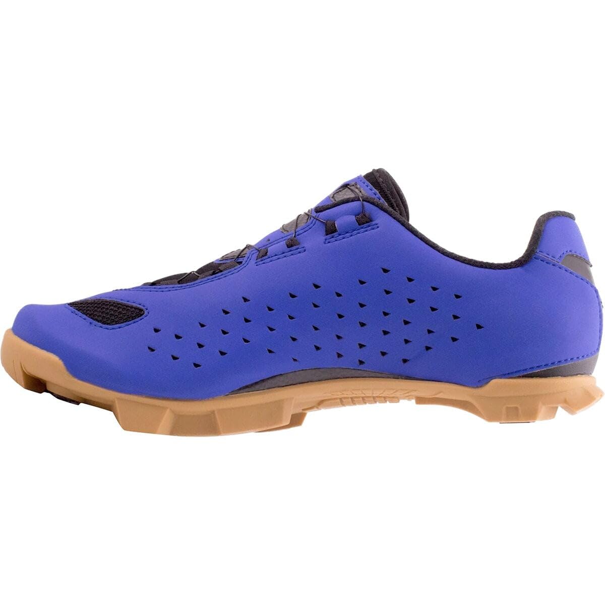 Lake MX219 Wide Cycling Shoes for Men - Comfortable & Durable Strong Blue/Gold Size 43.5 | Perfect for Road Biking & Indoor Cycling Training