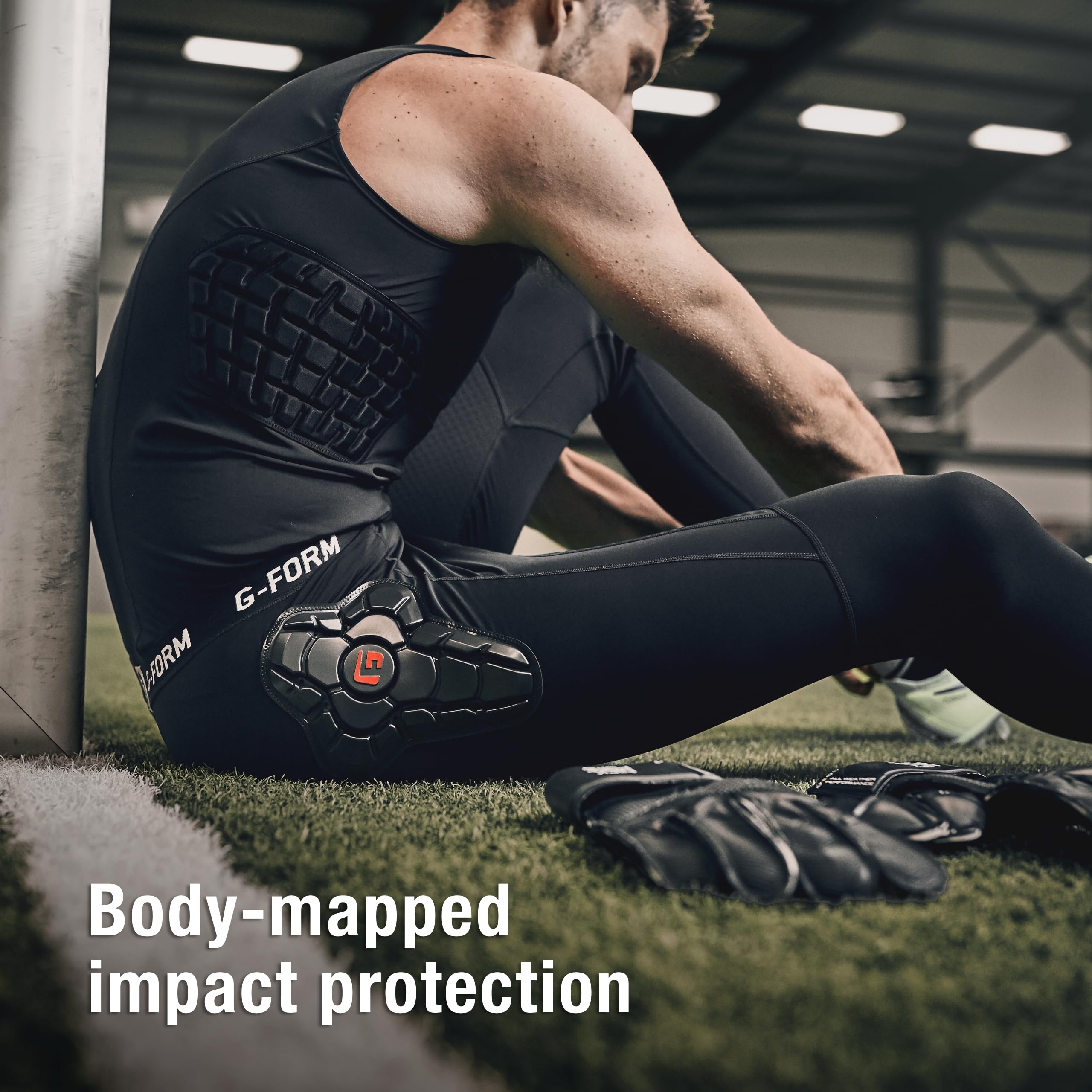 G-Form Goalkeeper Impact Pants - Protective Padded Soccer Pants for Goalkeepers - Breathable & Machine Washable Base Layer - Perfect for Training, Matches & Goalkeeper Drills