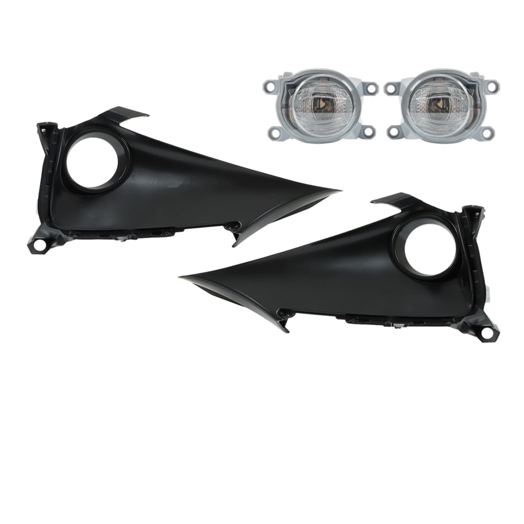 2-Pack Clear Fog Light Assembly with Bulbs & Wiring Kit - Compatible with 2019-2021 Toyota Corolla Hatchback | Durable Replacement for Improved Night Visibility & Style Upgrade