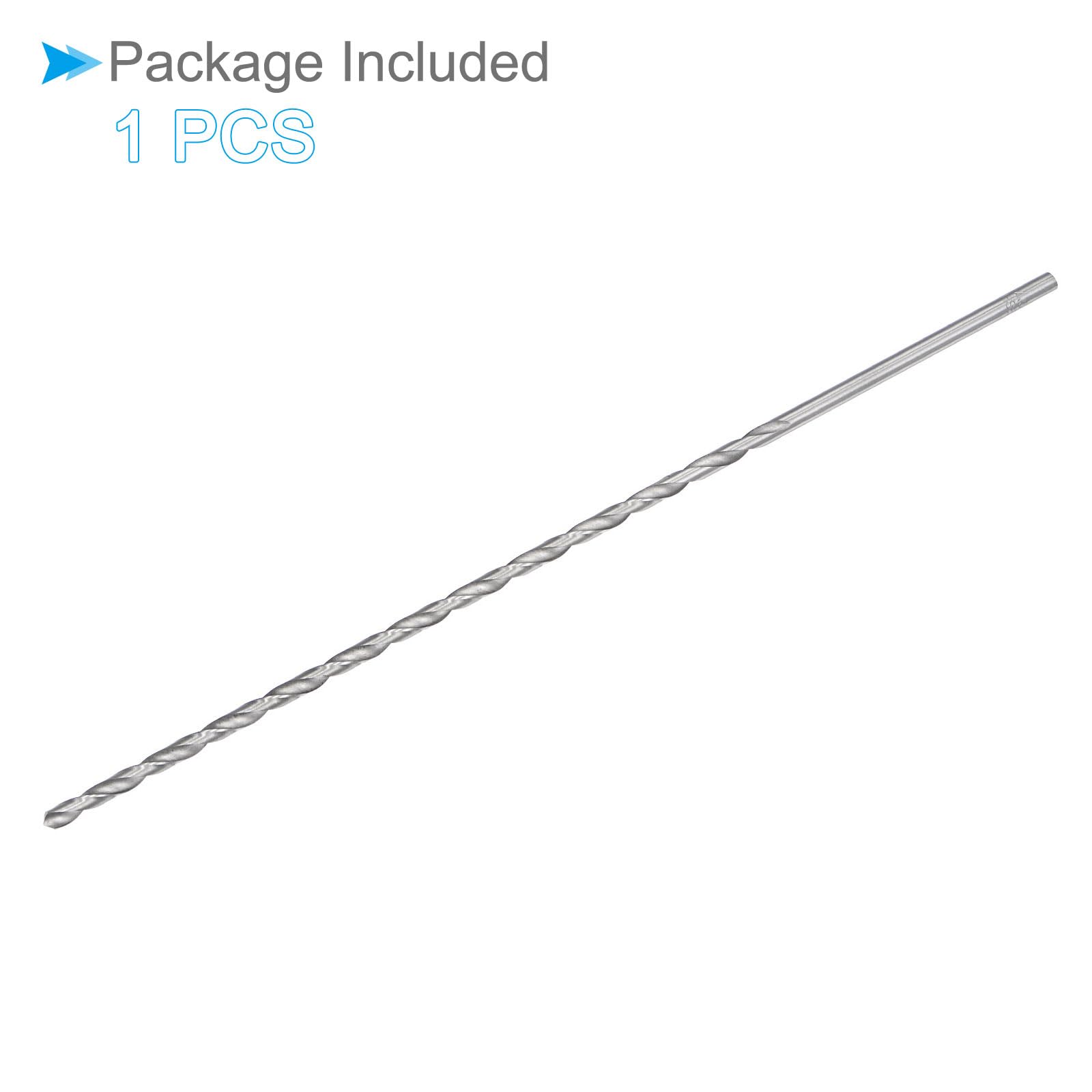 4.5mm x 250mm Extra Long High Speed Steel Twist Drill Bit for Metal, Wood & Copper - Perfect for Deep Hole Drilling in DIY Projects, Woodworking & Metal Fabrication