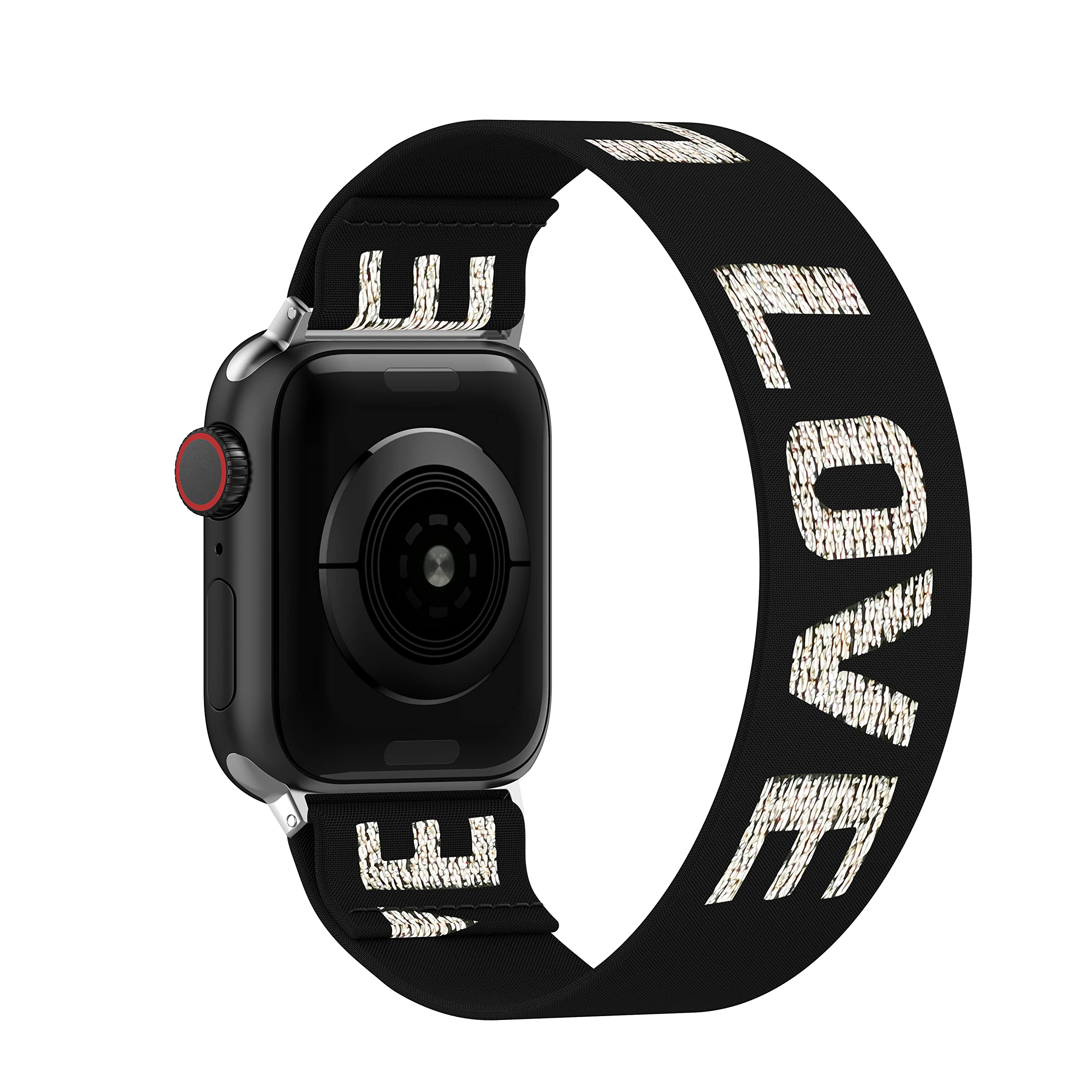 BMBEAR Stretchy Solo Loop Bands for Apple Watch 38mm 40mm 41mm - Braided Nylon Elastic Watch Strap Compatible with iWatch Series 7/6/5/4/3/2/1/SE - Comfortable Sport & Everyday Wear for Men & Women