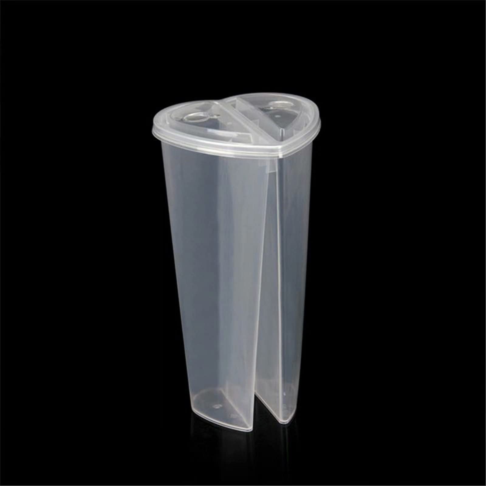 10 Pack 20 Oz Clear Heart Shaped Plastic Cups with Lids - Disposable Drinkware for Coffee, Tea, Juice, Champagne - Perfect for Valentine's Day, Bridal Showers, Birthday Parties & Romantic Date Nights