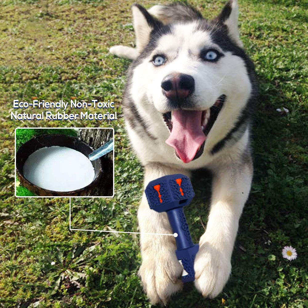 **Upgrade Mango Dumbbell Dog Toys for Aggressive Chewers – Durable Natural Rubber Chew Toy for Large & Medium Dogs – Interactive Dog Toy for Boredom Relief & Mental Stimulation – Perfect for Playtime, Training & Teething Relief**