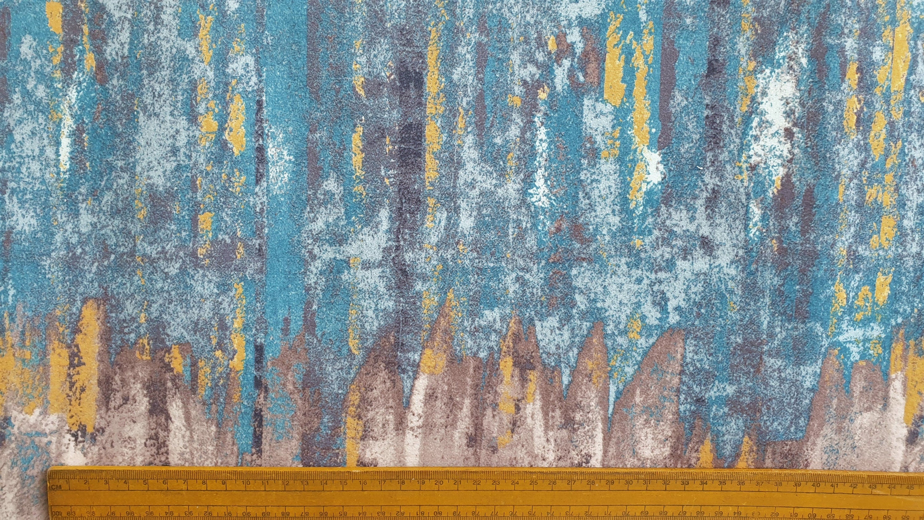 Beige Abstract Love Damask Printed Velvet Curtain Panels - Elegant Window Treatments for Living Room, Bedroom & Home Decor