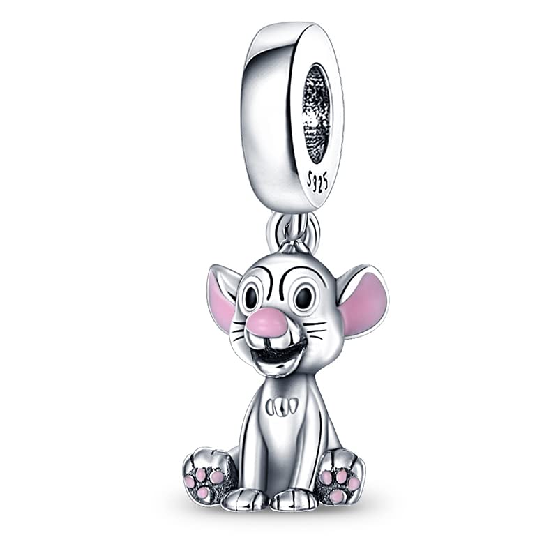 LIGHTDOG 925 Sterling Silver Charms - Pandora Compatible Bracelet & Necklace Pendants - Dangle Beads for Jewelry Making - Perfect Holiday Gift for Women - Great for DIY Jewelry, Birthday Presents & Special Occasions