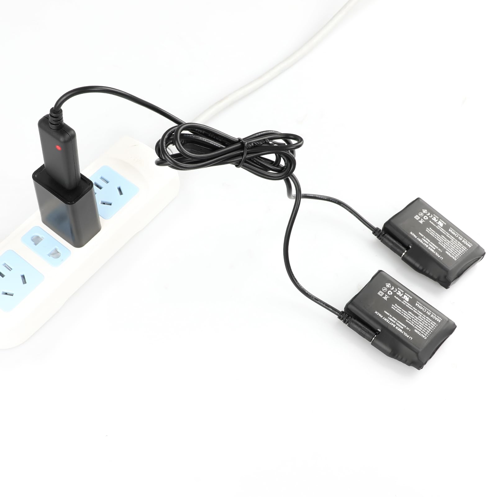 SNOW DEER US Standard Dual Charger for Heated Gloves & Socks - Fast Rechargeable Battery Charger (Battery Not Included) - Perfect for Winter Sports & Outdoor Activities