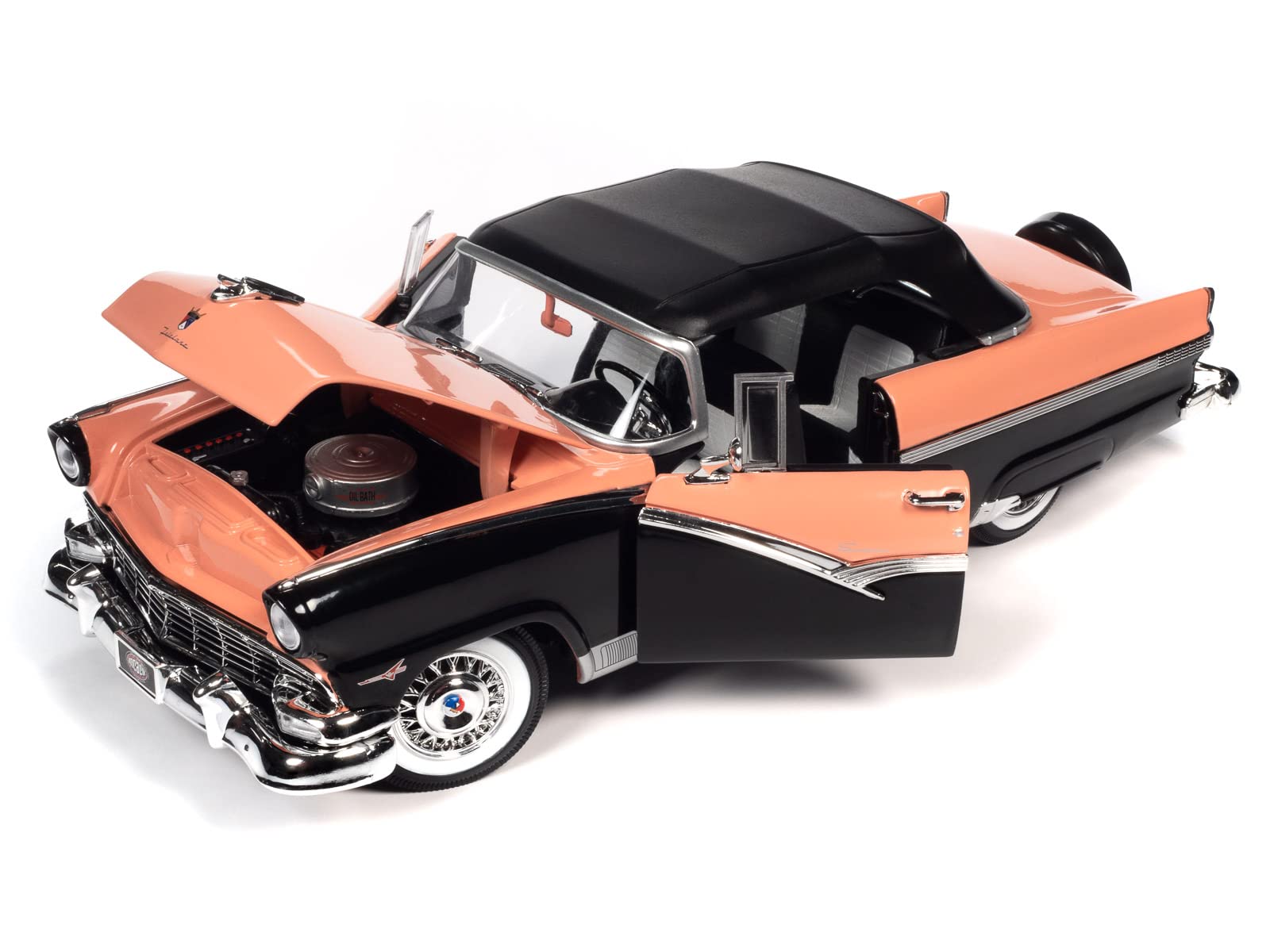 1956 Ford Fairlane Sunliner Diecast Model Car 1:18 Scale - American Muscle Classic Collectible for Car Enthusiasts | Perfect for Display, Gifts, and Model Car Collections