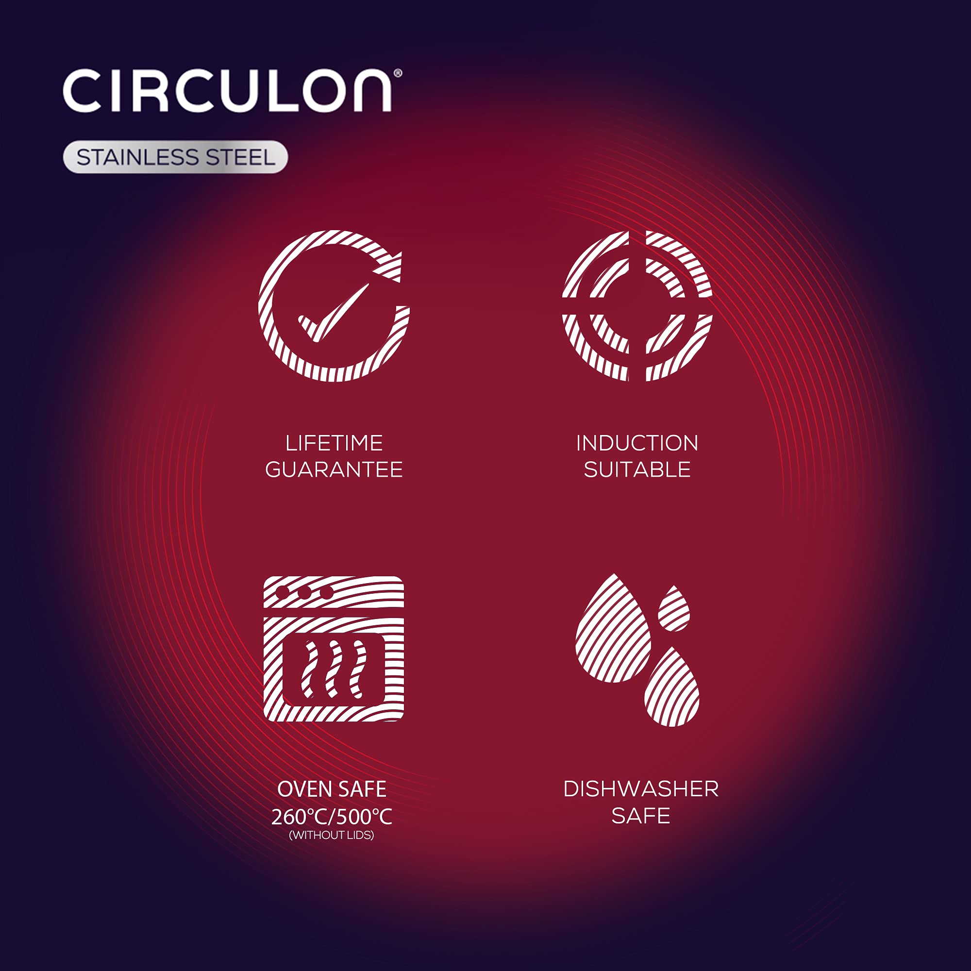 Circulon S Series SteelShield Induction Twin Pack Frying Pans - 20cm & 26cm Nonstick Skillets - Dishwasher Safe Cookware with Stay Cool Handles - Perfect for Sautéing, Frying & Family Cooking