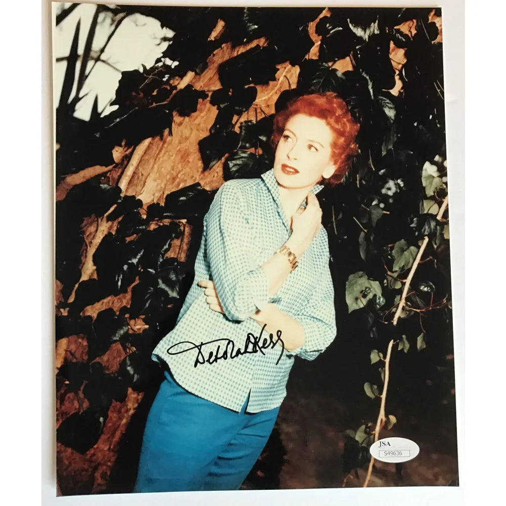 Deborah Kerr Autographed 8x10 Photo with JSA COA - The King and I, Tea & Sympathy - Perfect for Movie Memorabilia Collectors and Classic Film Fans