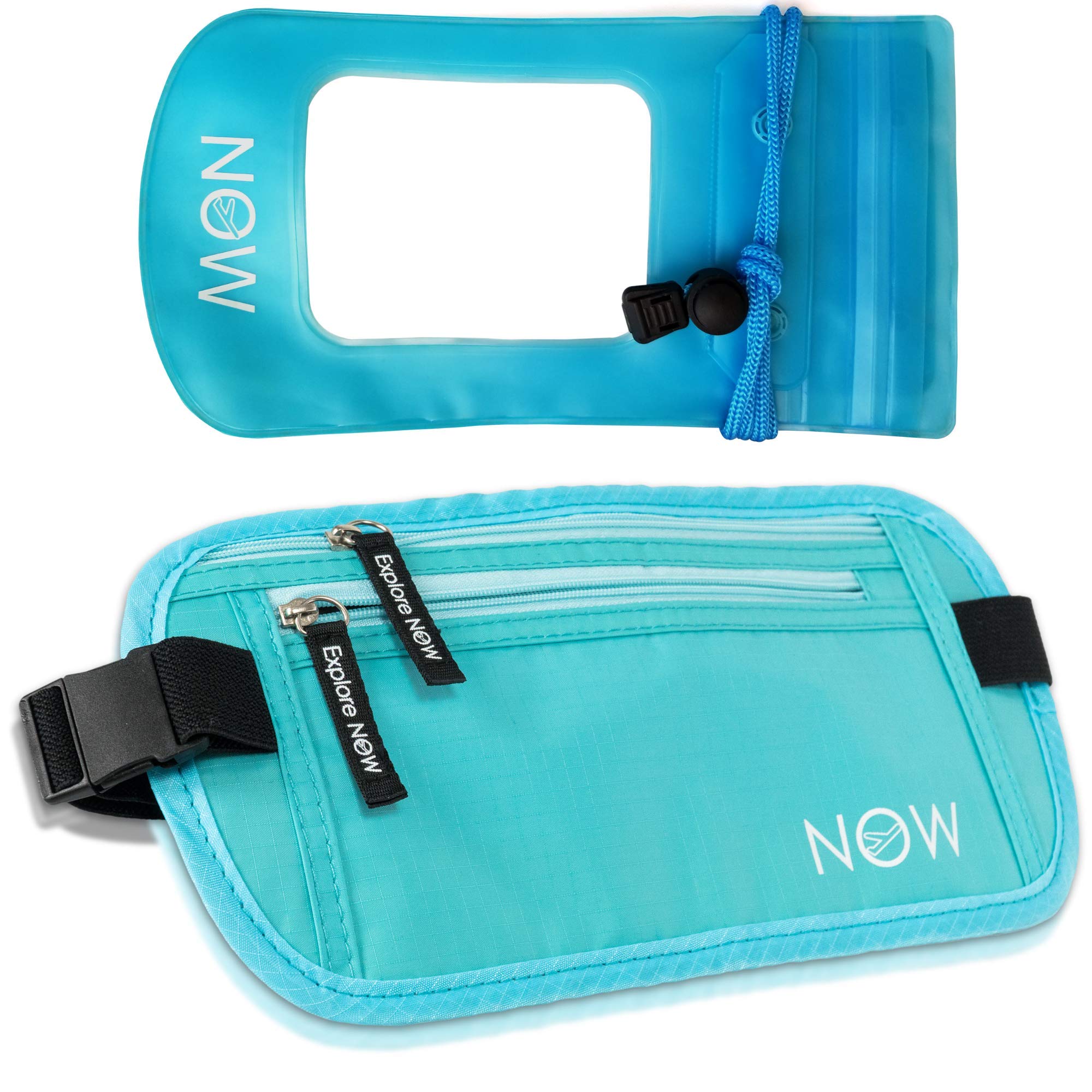 Anti Theft RFID Blocking Money Belt for Travel - Secure Hidden Wallet for Passport, Cash & Credit Cards - Perfect for Vacation, Hiking & International Trips
