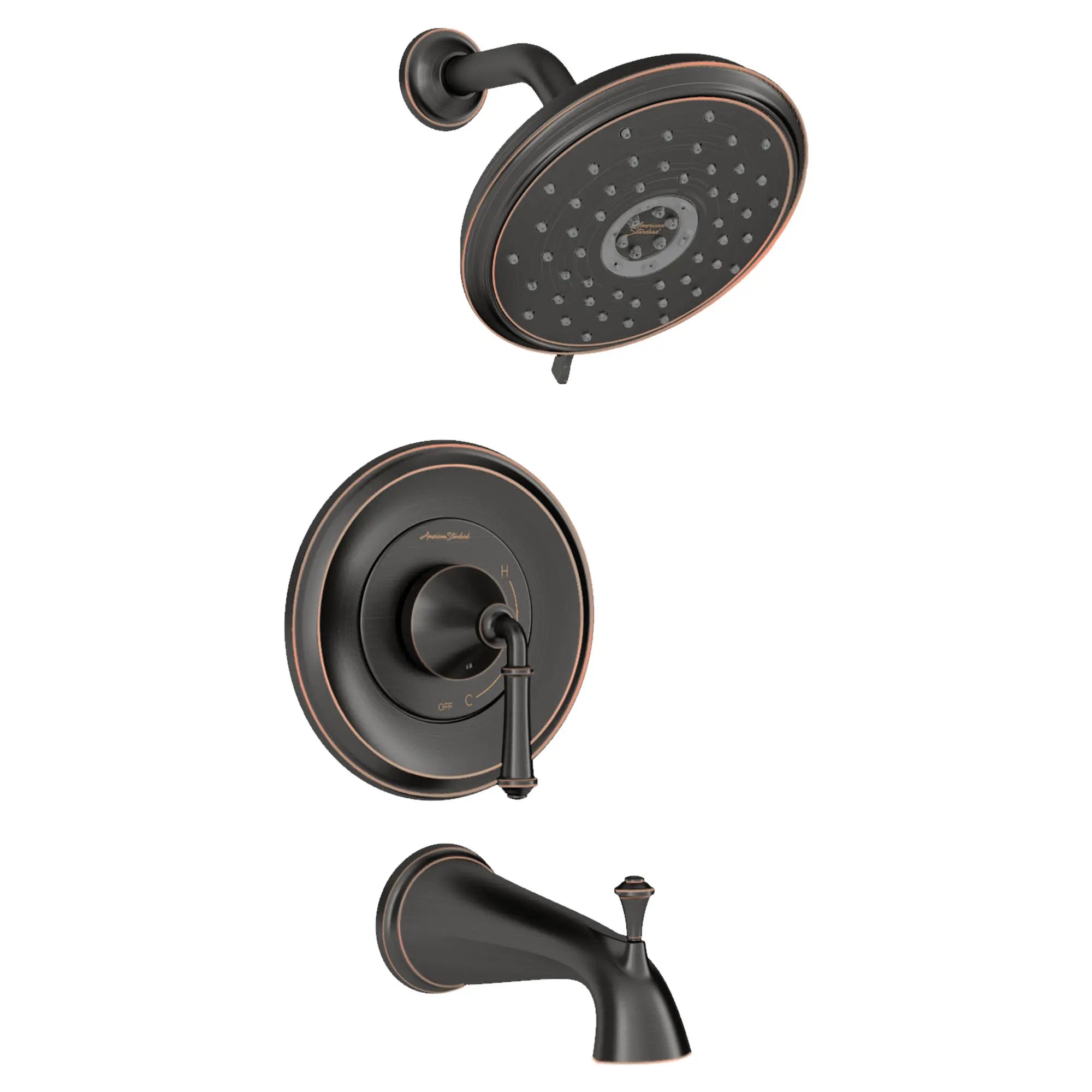 Delancey® 2.5 GPM/9.4 LPM Tub and Shower Trim Kit with 4-Function Showerhead & Lever Handle - Perfect for Bathroom Renovation & Modern Home Upgrades