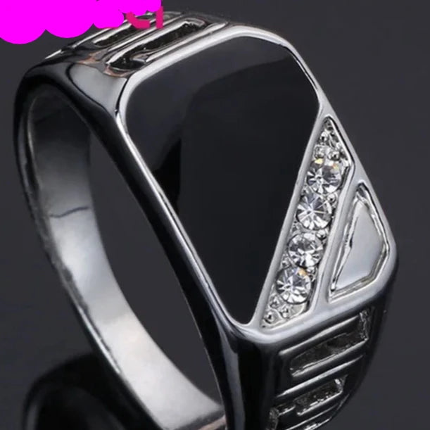 Diamond Sparkle Ring for Women - Elegant 14K Gold Plated Cubic Zirconia Wedding Engagement Promise Band - Perfect for Anniversaries, Proposals & Special Occasions