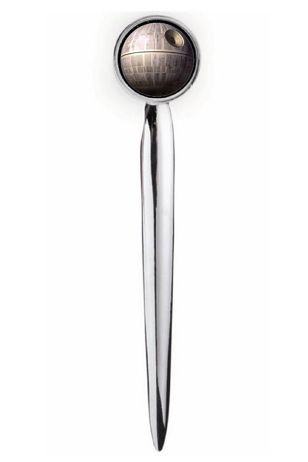 Star Wars Death Star Metal Letter Opener - Premium Silver Tone Executive Knife for Office, Home & Collectors | Perfect Gift for Fans & Stationery Lovers