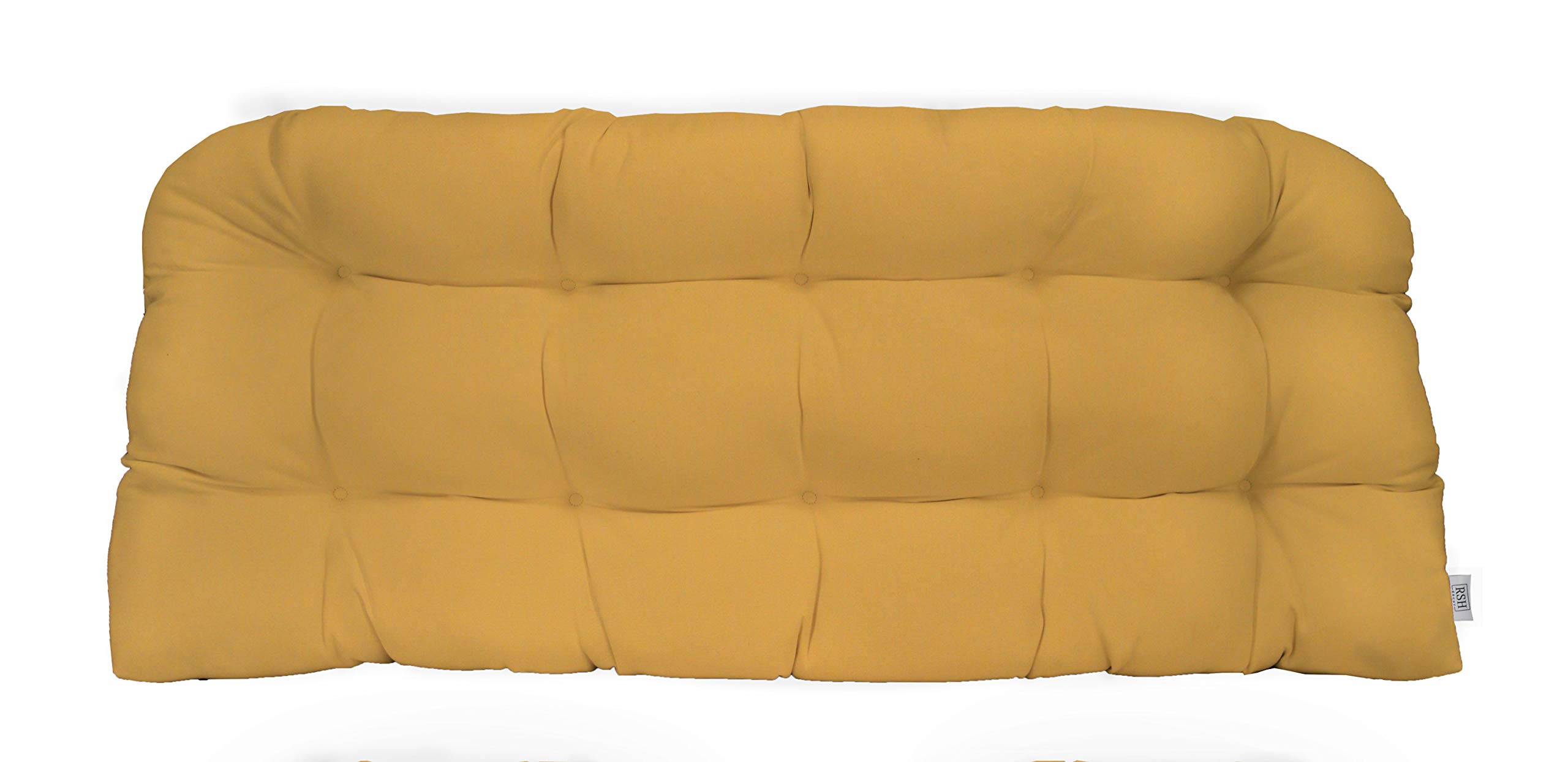 Sunbrella Tufted Wicker Loveseat Cushion 41