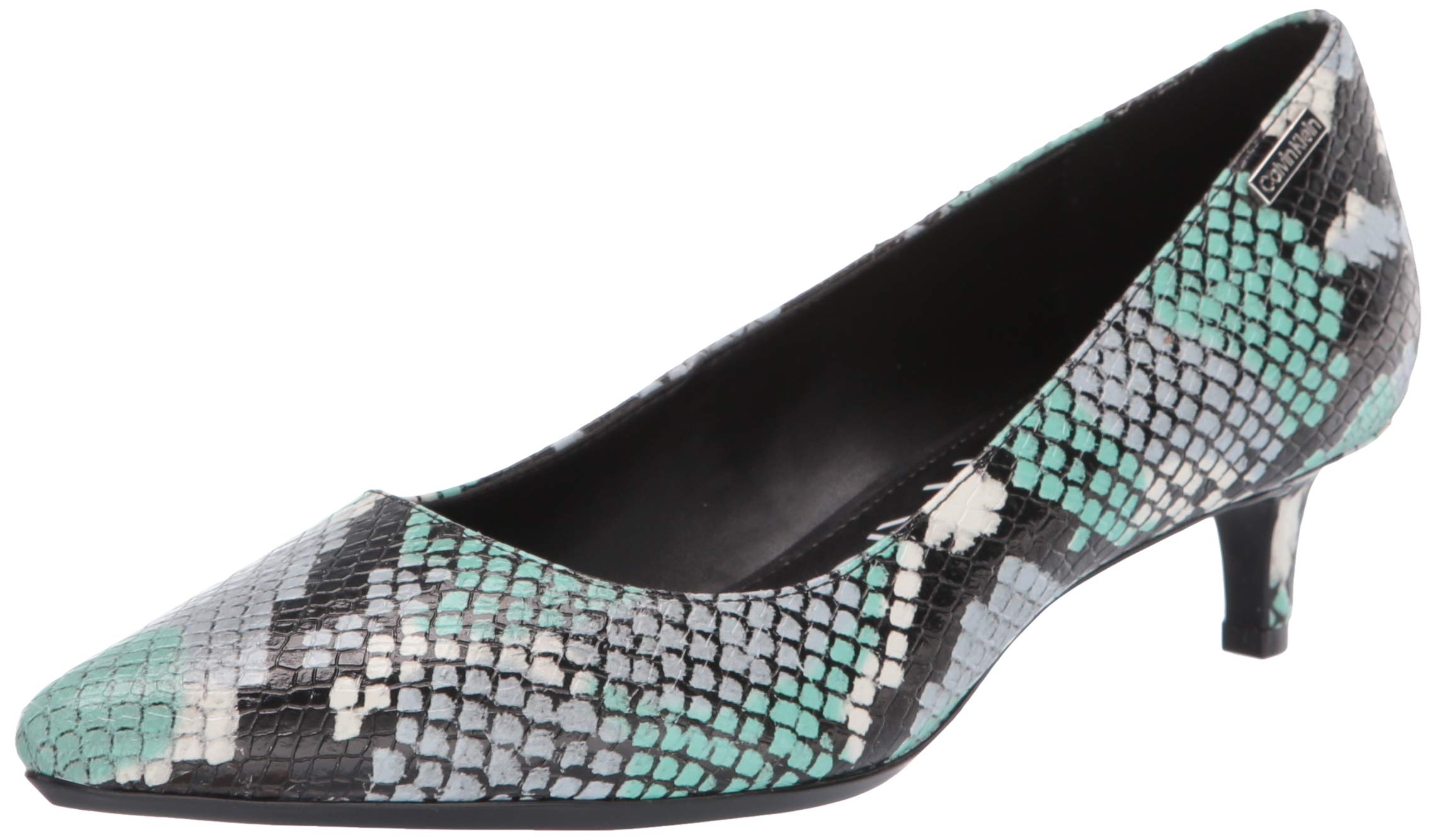 Calvin Klein Women's Gabrianna Blue Green Pump Heels - Size 8.5 | Comfortable Dress Shoes for Work, Party & Evening Occasions