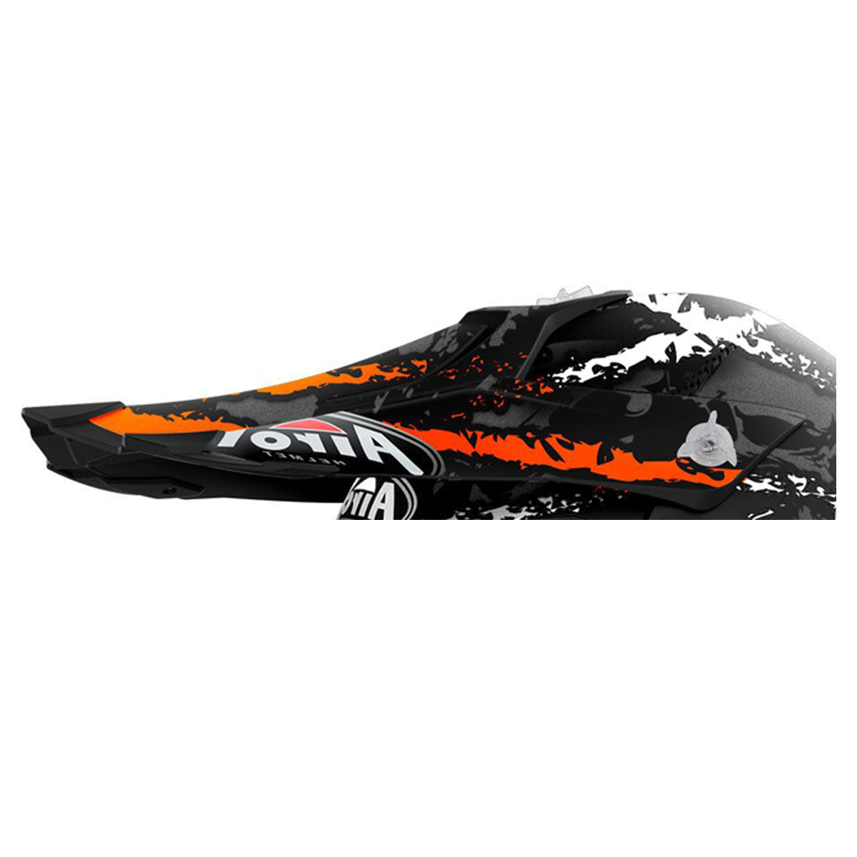 Airoh Peak Terminator Open Vision Motorcycle Helmet - Carnage Orange for Off-Road & Adventure Riding - DOT & ECE Certified Safety Gear