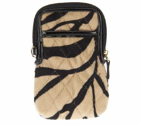 Dennis Basso Zebra Print Faux Fur Tablet & Phone Case - Stylish Protective Cover for iPad, iPhone, Samsung | Perfect for Work, Travel & Everyday Use