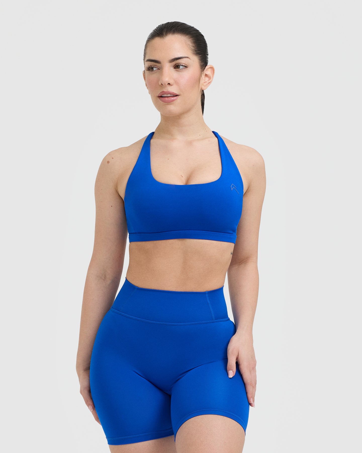 Timeless Square Neck Sports Bra for Women - High Support Workout Top in Cobalt Blue | Perfect for Yoga, Running & Gym Fitness