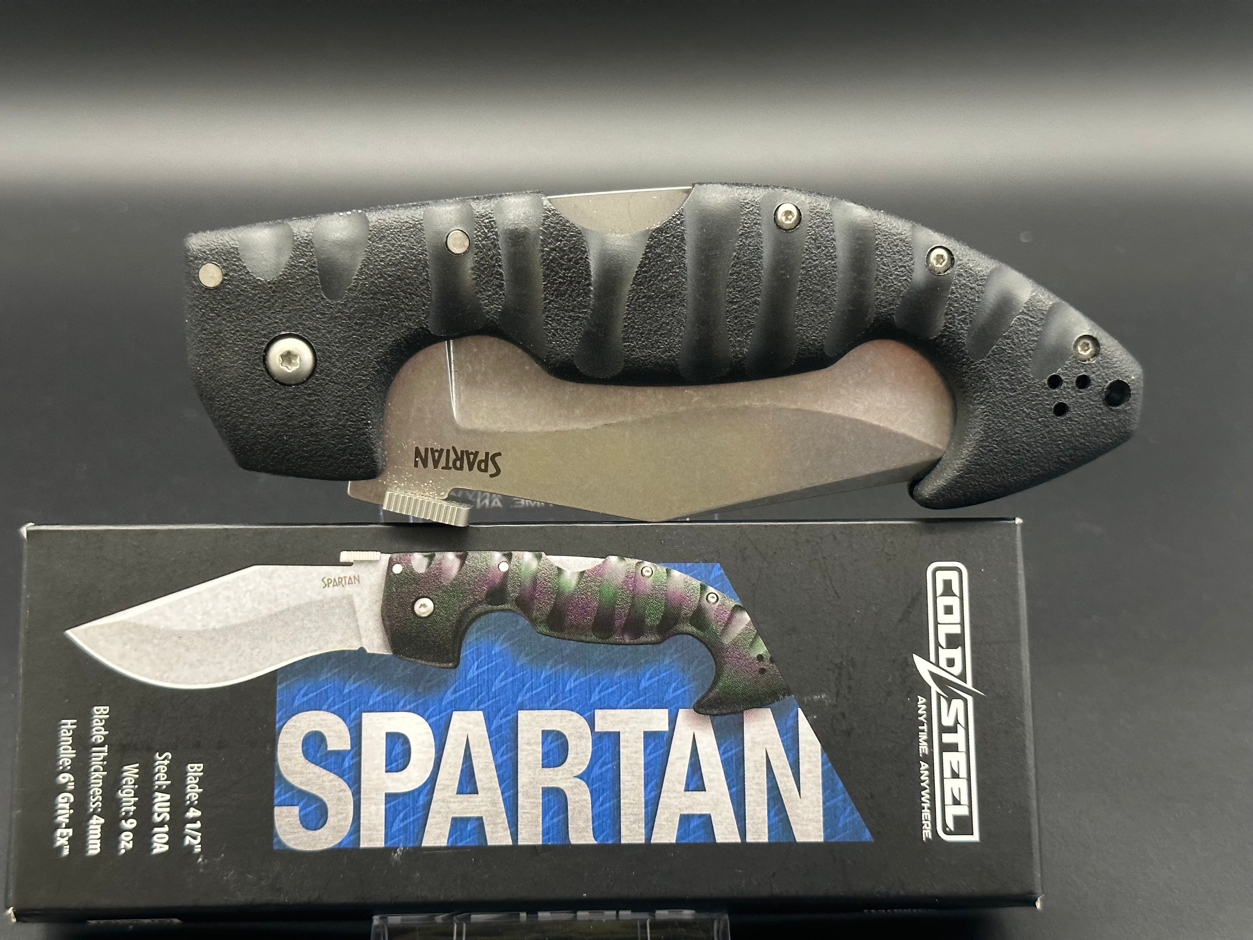 Cold Steel Spartan Kopis Knife - High Carbon Steel Tactical Fixed Blade for Outdoor Survival, Hunting & Camping | Perfect for Bushcraft, Self-Defense & Adventure Activities