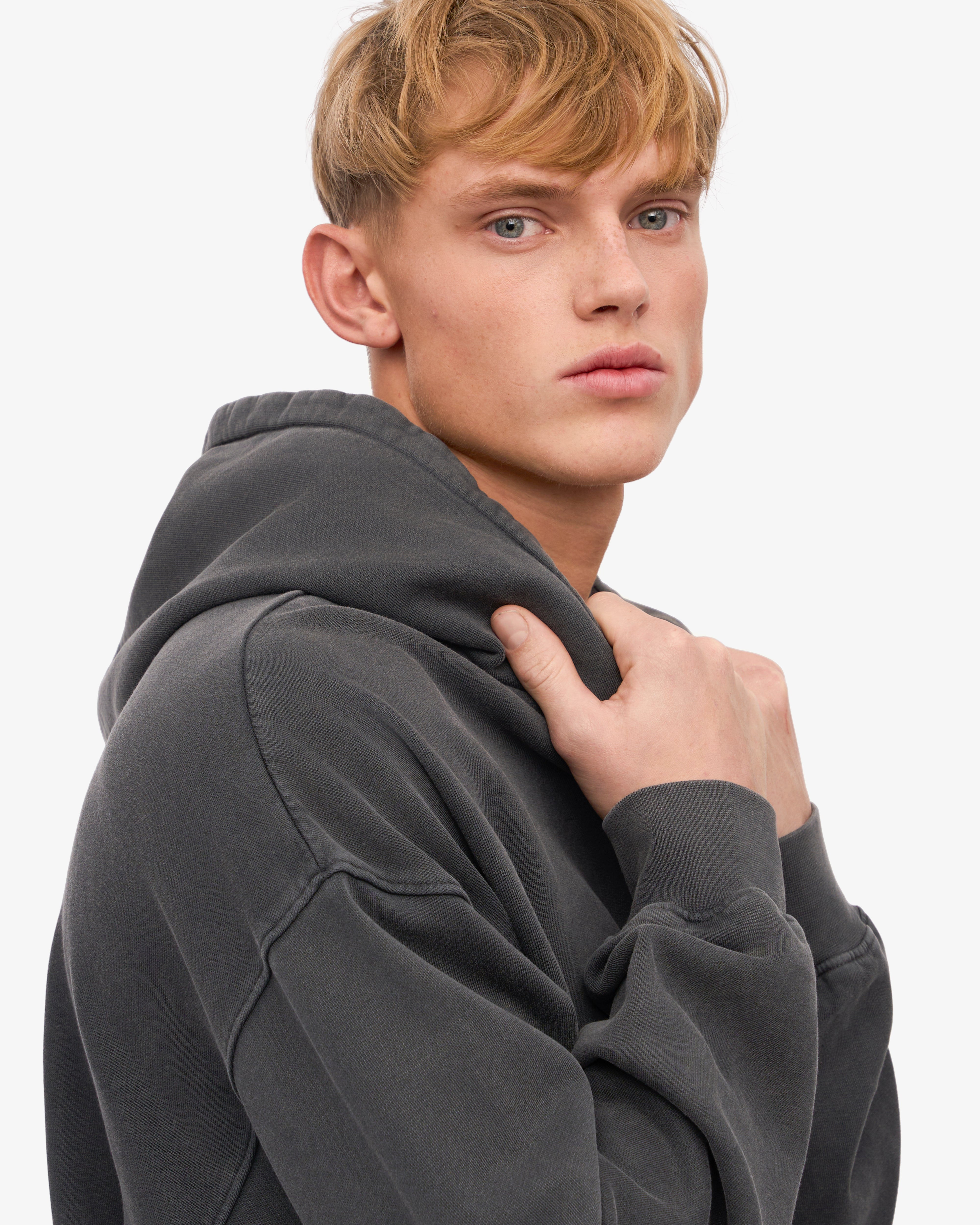 Organic Oversized Hoodie - Faded Black | Soft & Comfortable Unisex Pullover | Perfect for Casual Wear, Lounging & Street Style