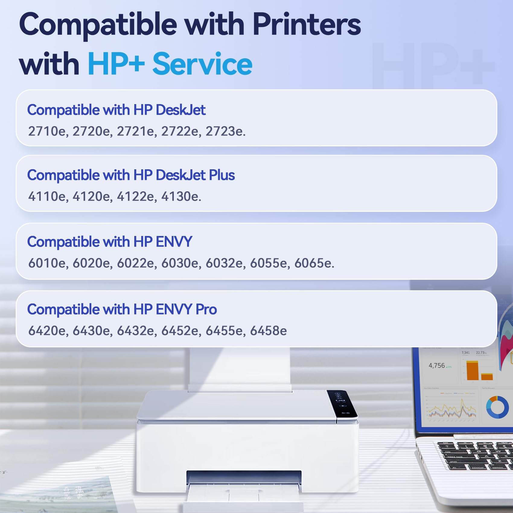 Compatible HP 305 XL Black Ink Cartridges (2-Pack) - Works with HP DeskJet 4110e, 2720e, 4120e, 2700, Plus 4100, Envy 6000 & 6020e Printers - High Yield Replacement for Home & Office Printing Needs