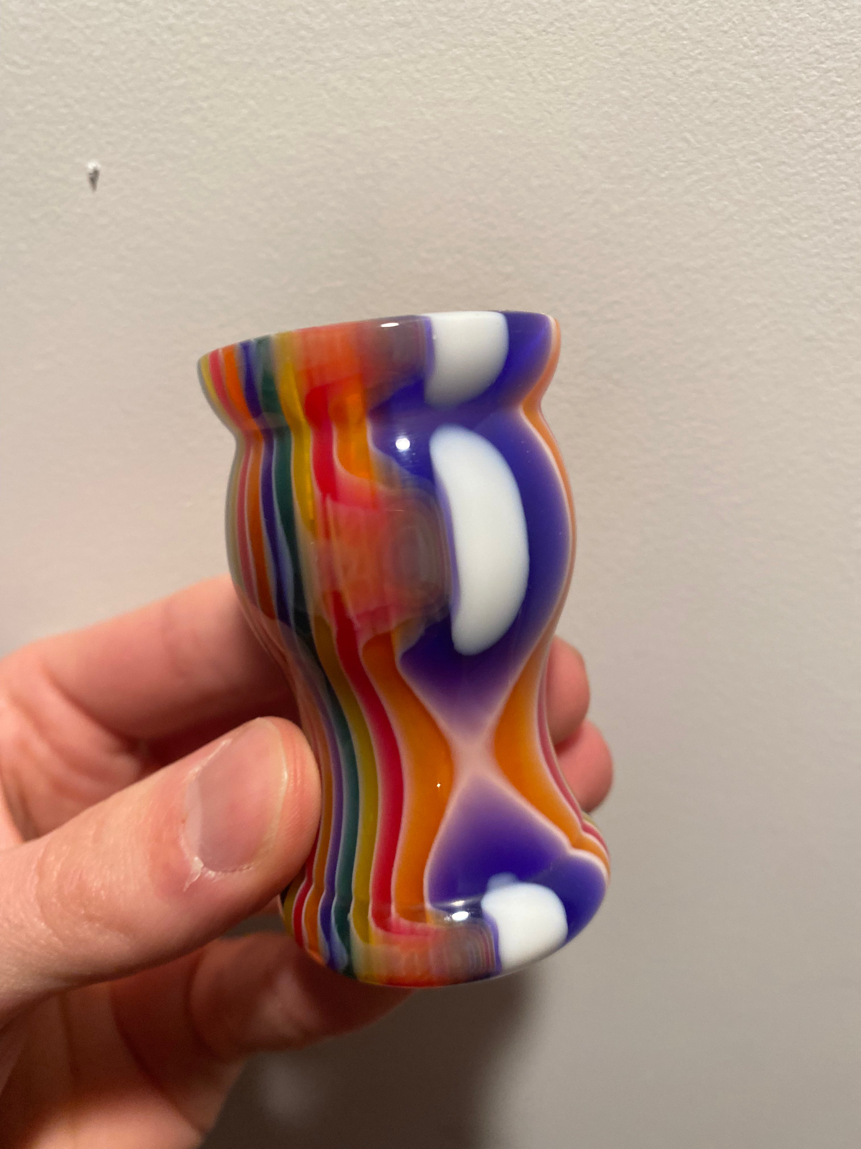 Handcrafted Candy Stripe Shaving Brush Handle - Fits 24mm & 26mm Knots - Premium Factory Second - Perfect for Wet Shaving & Grooming Kits