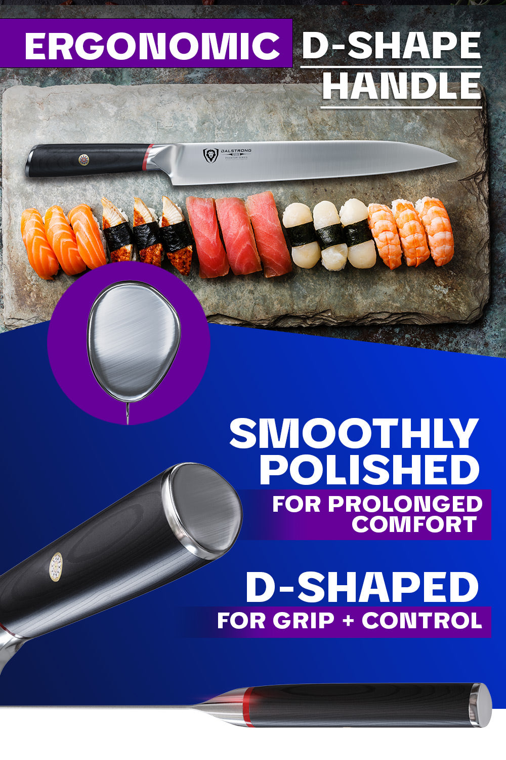 Premium Dalstrong Yanagiba Slicer Knife 9.5