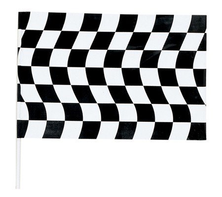 12-Pack Black & White Jumbo Checkered Party Flags - 36 Inch Large Decorative Banners for Birthday, Graduation, Sports Events & Themed Parties