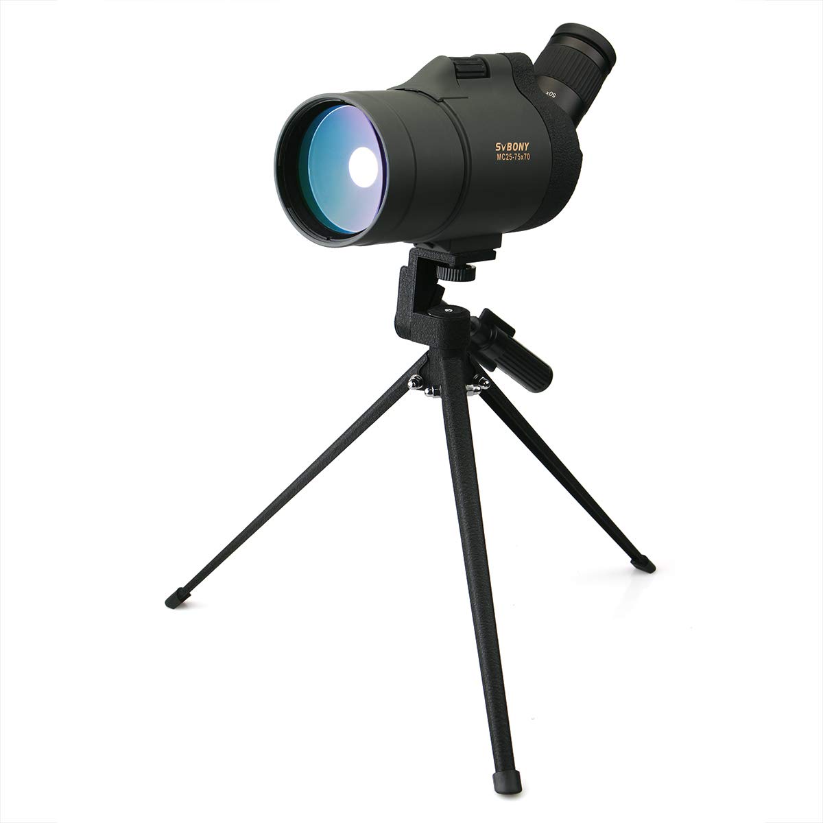 SVBONY SV41 Mak 25-75x70 Compact Spotting Scope with Tripod for Hunting, Shooting, Bird Watching, Travel & Camping | Ideal for Target Practice, Wildlife Observation & Outdoor Adventures