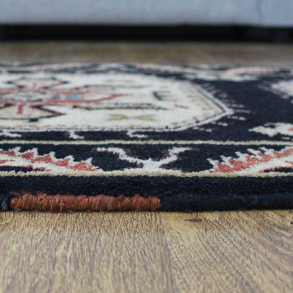 Handmade Afghan Shirvan Rug - Authentic Hand-Knotted Wool Carpet for Living Room, Bedroom & Home Decor