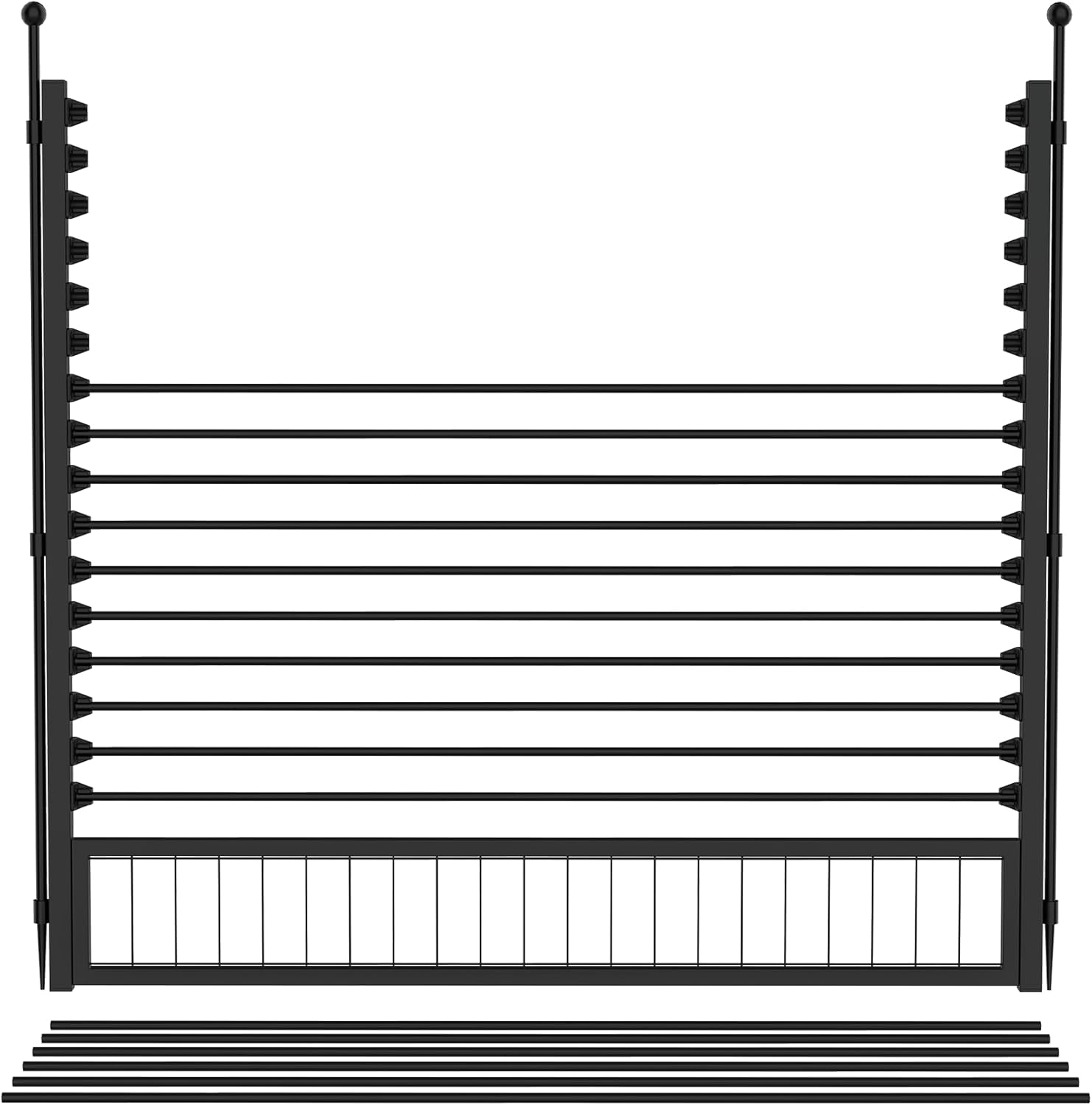 Non-Slip RV Step Grid with Dog Barrier - Heavy Duty Aluminum Stair Treads for RV Steps & Stairs | Perfect for Camping, Travel & Pet Safety
