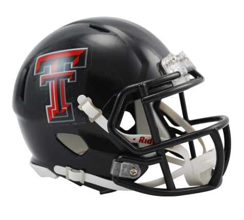 Texas Tech Red Raiders Riddell Speed Authentic Mini Football Helmet - Collectible Sports Memorabilia for Fans, Office Decor, and Game Day Displays